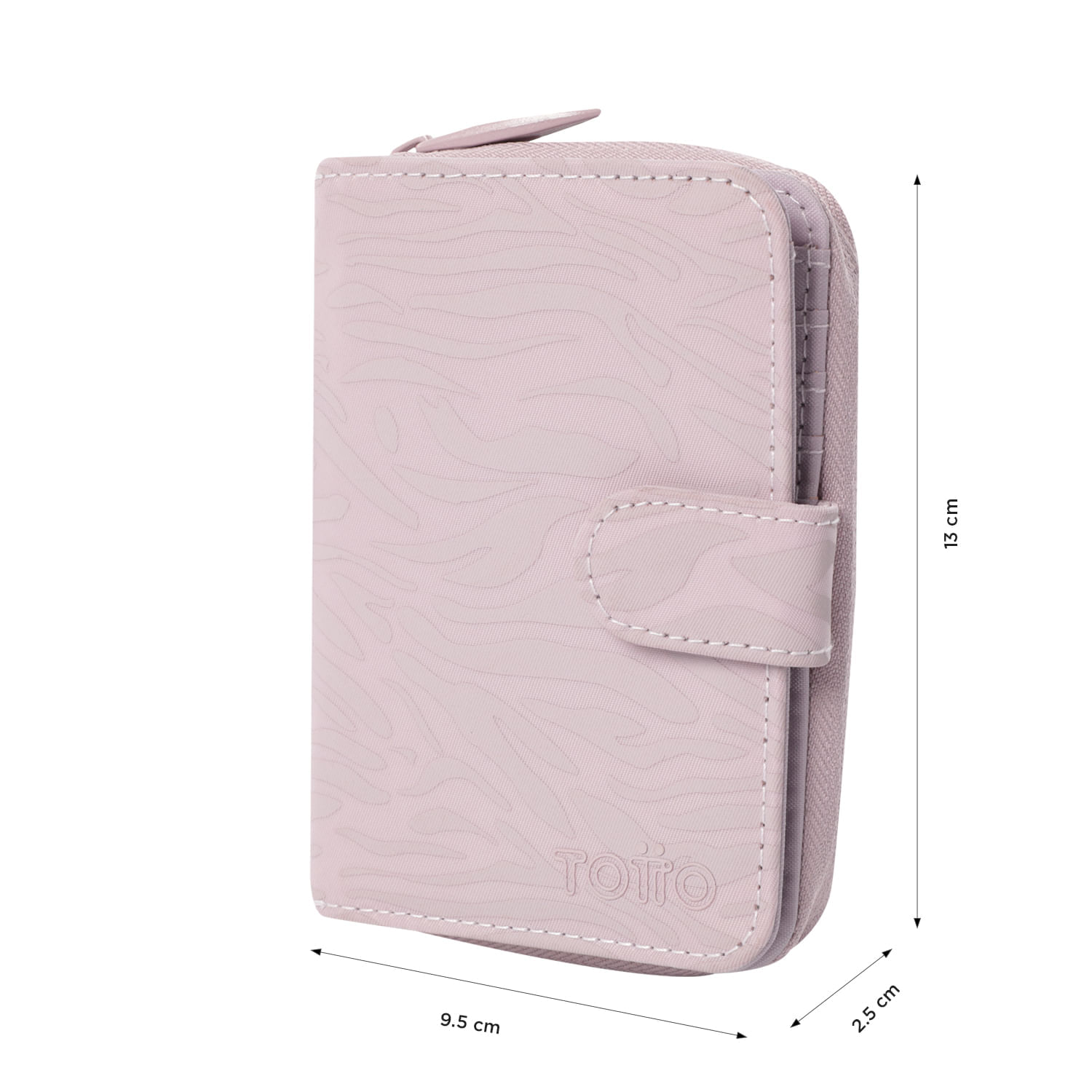 Billetera Texture Twi con RFID Blocker Rosada Mujer