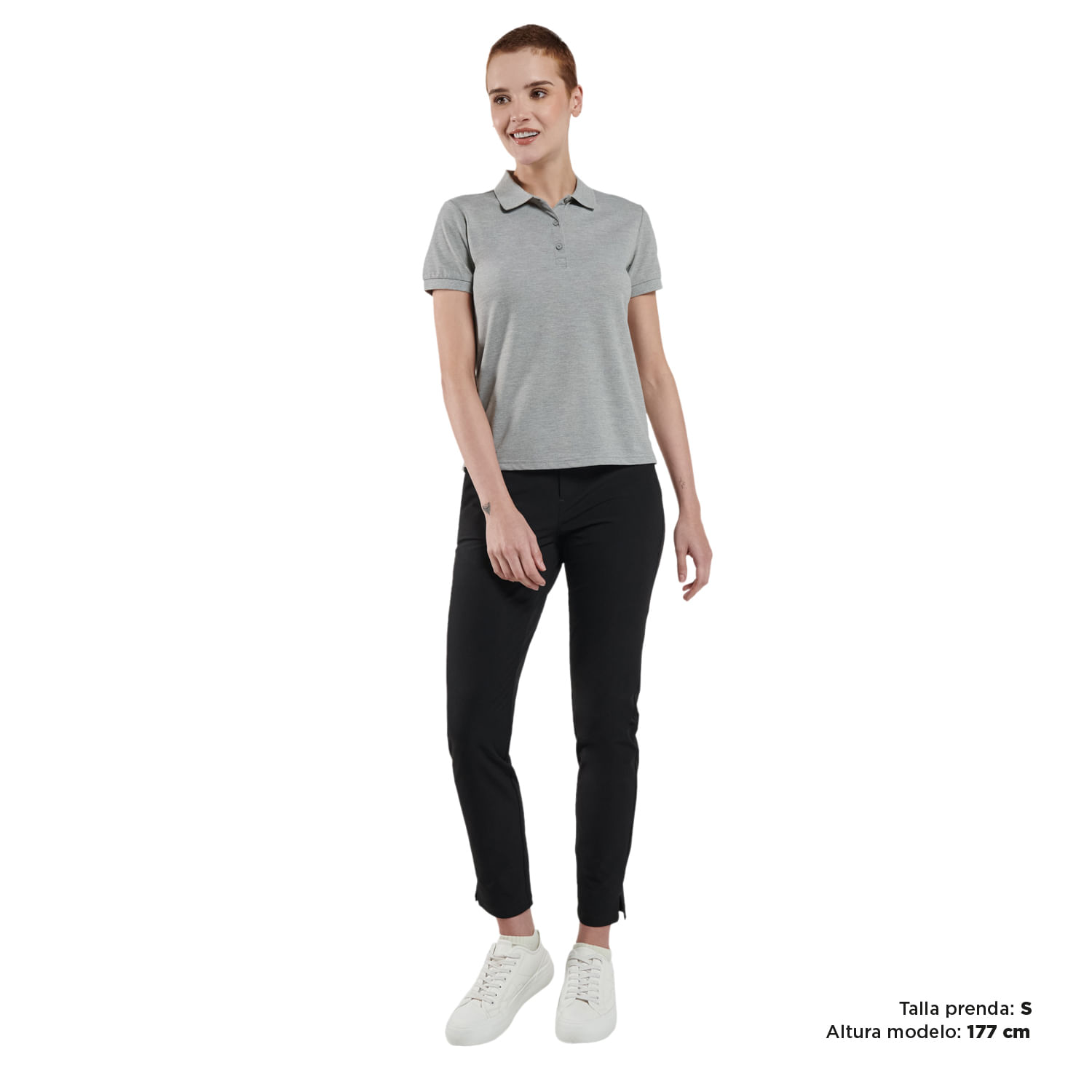 Camiseta Polo Gris Mujer Masara