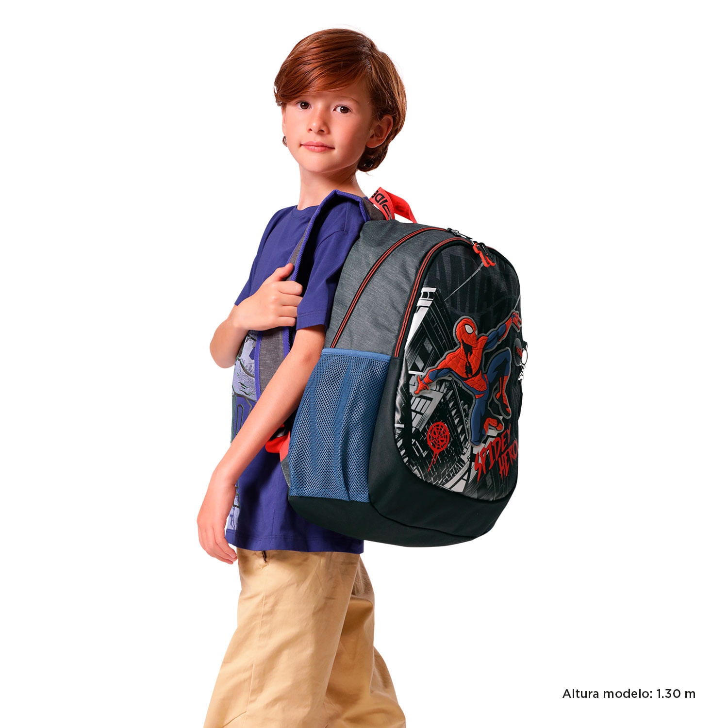 Morral para Niño Spiderman Amazing Grande Azul
