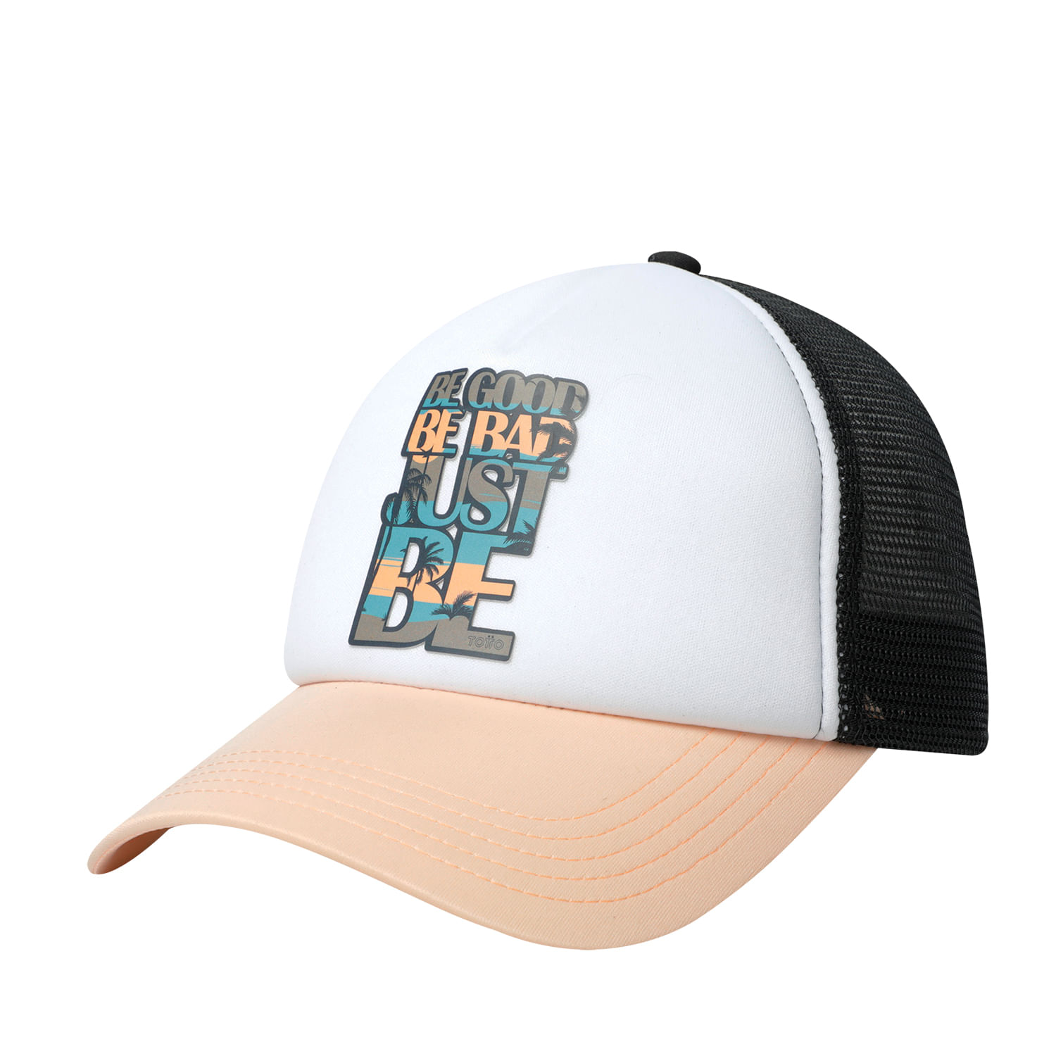 Gorra Camionera para Hombre Atlasy color Blanca/Rosada