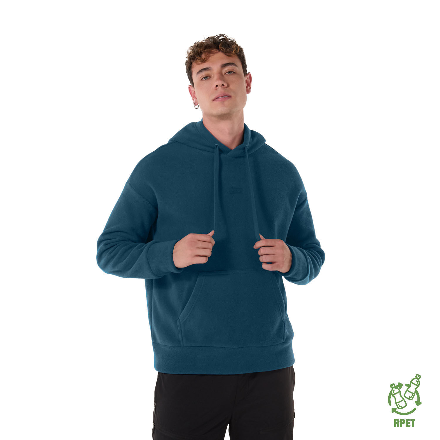 Buzo Tipo Hoodie para Hombre Overo Xxl Azul