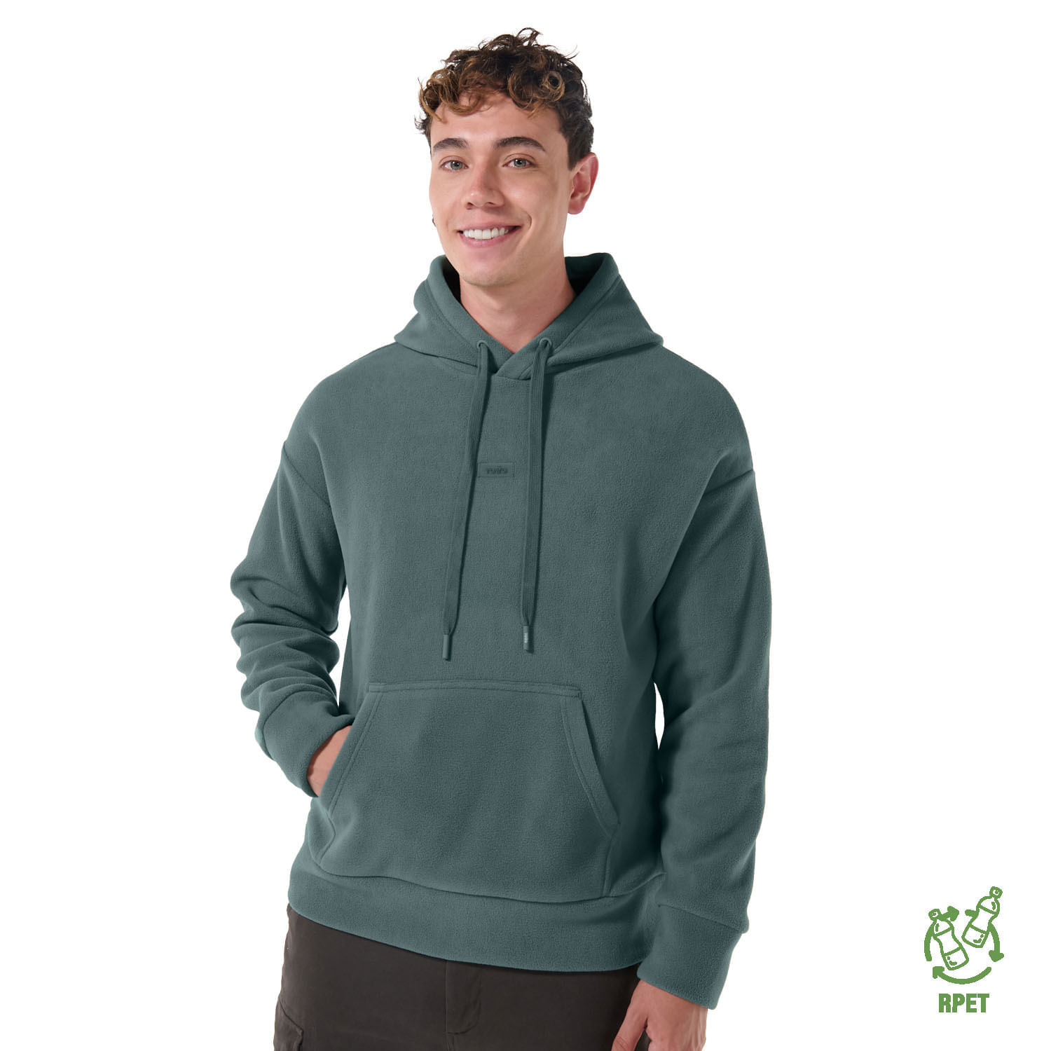 Buzo Tipo Hoodie para Hombre Overo Xxl Verde