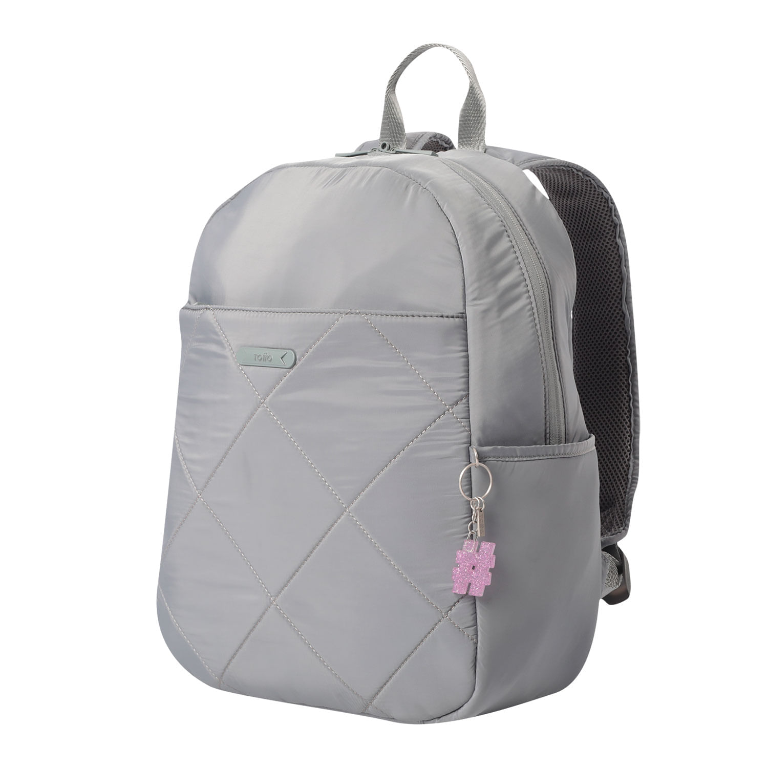 Llavero de Goma Abc color Morado