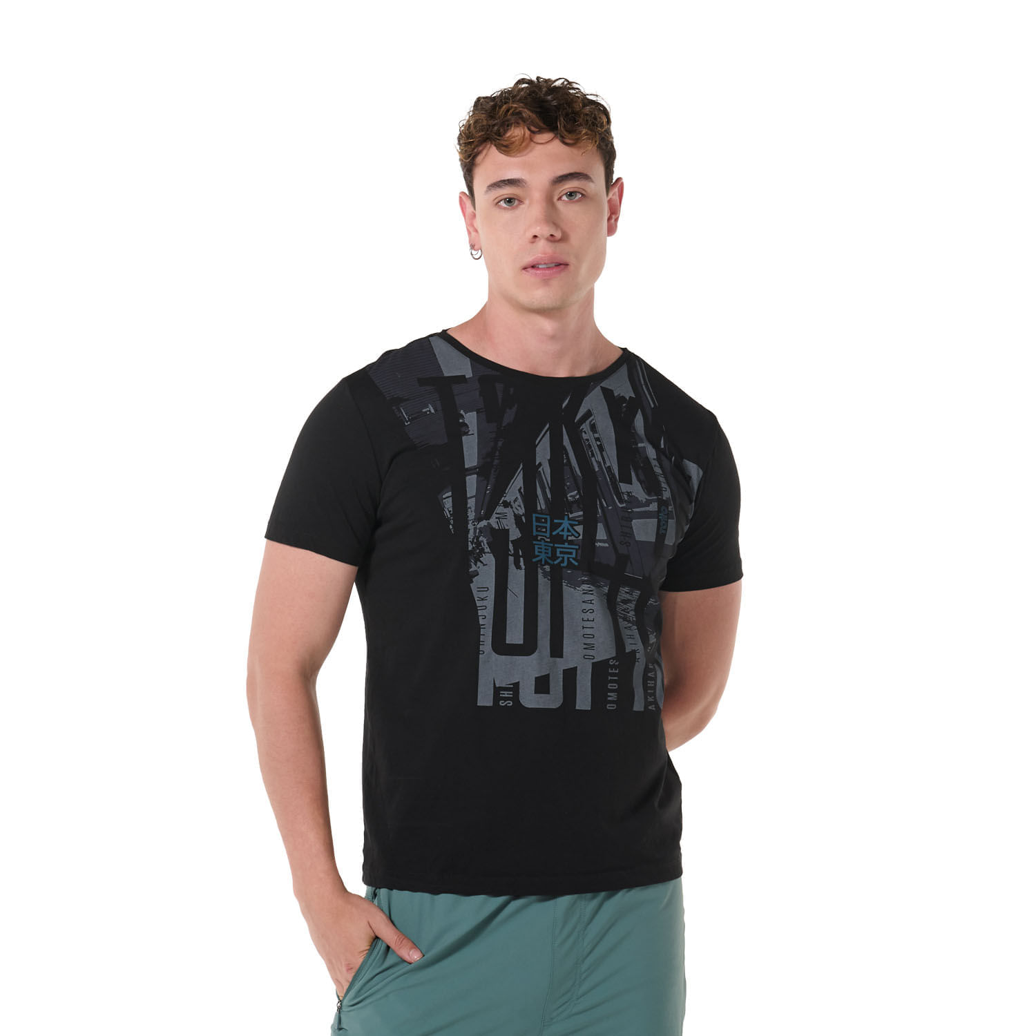 Camiseta para Hombre Atena Xxl Negra