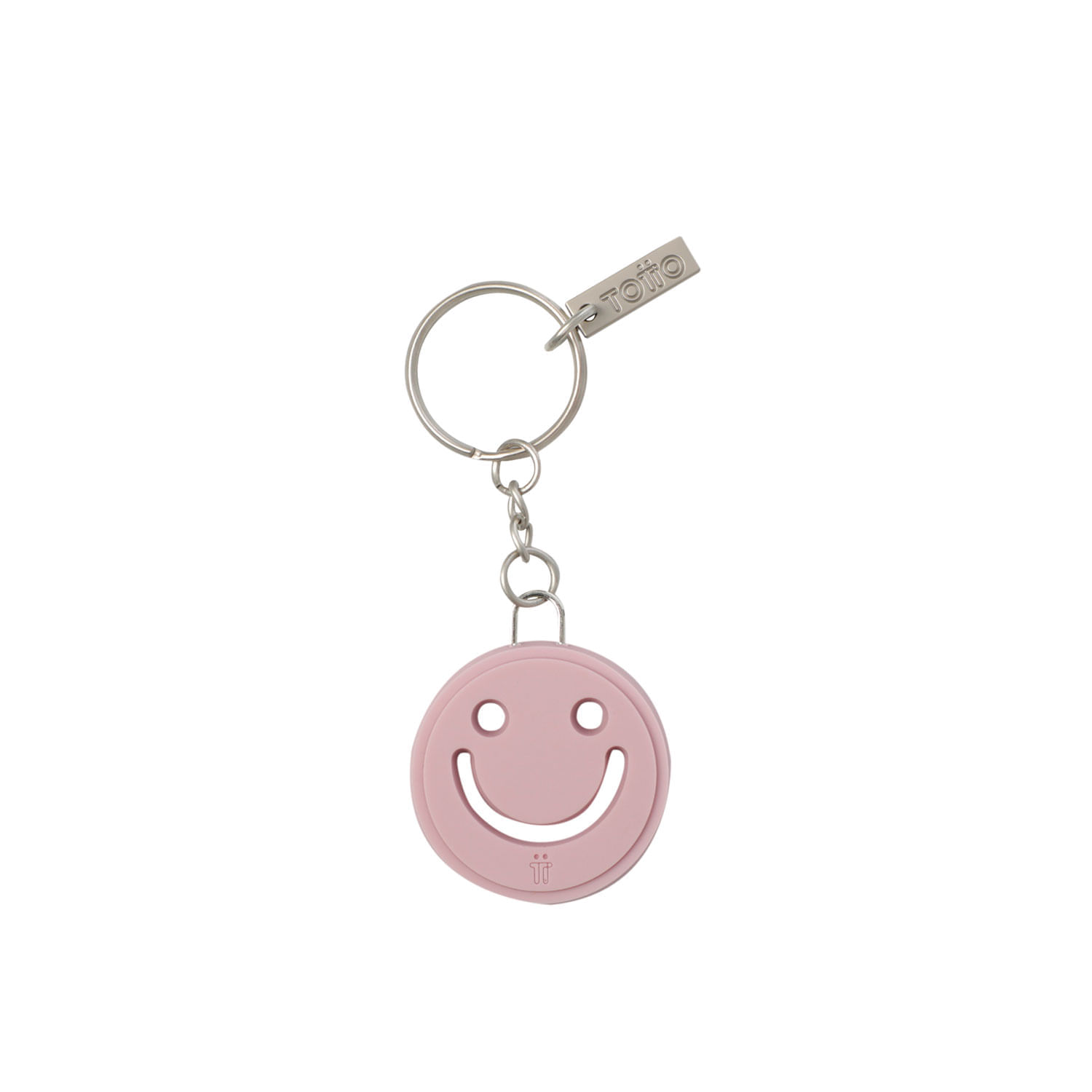 Llavero de Goma Abc color Rosado