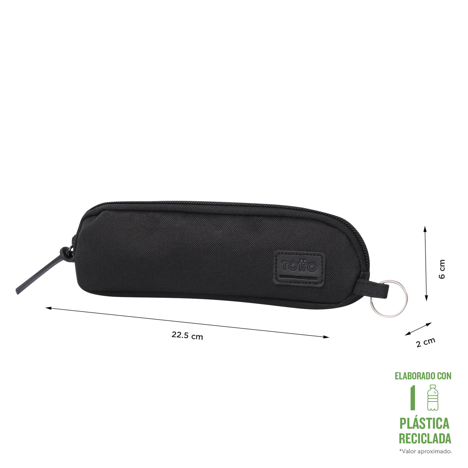 Cartuchera Multiusos Kijal Negra Unisex