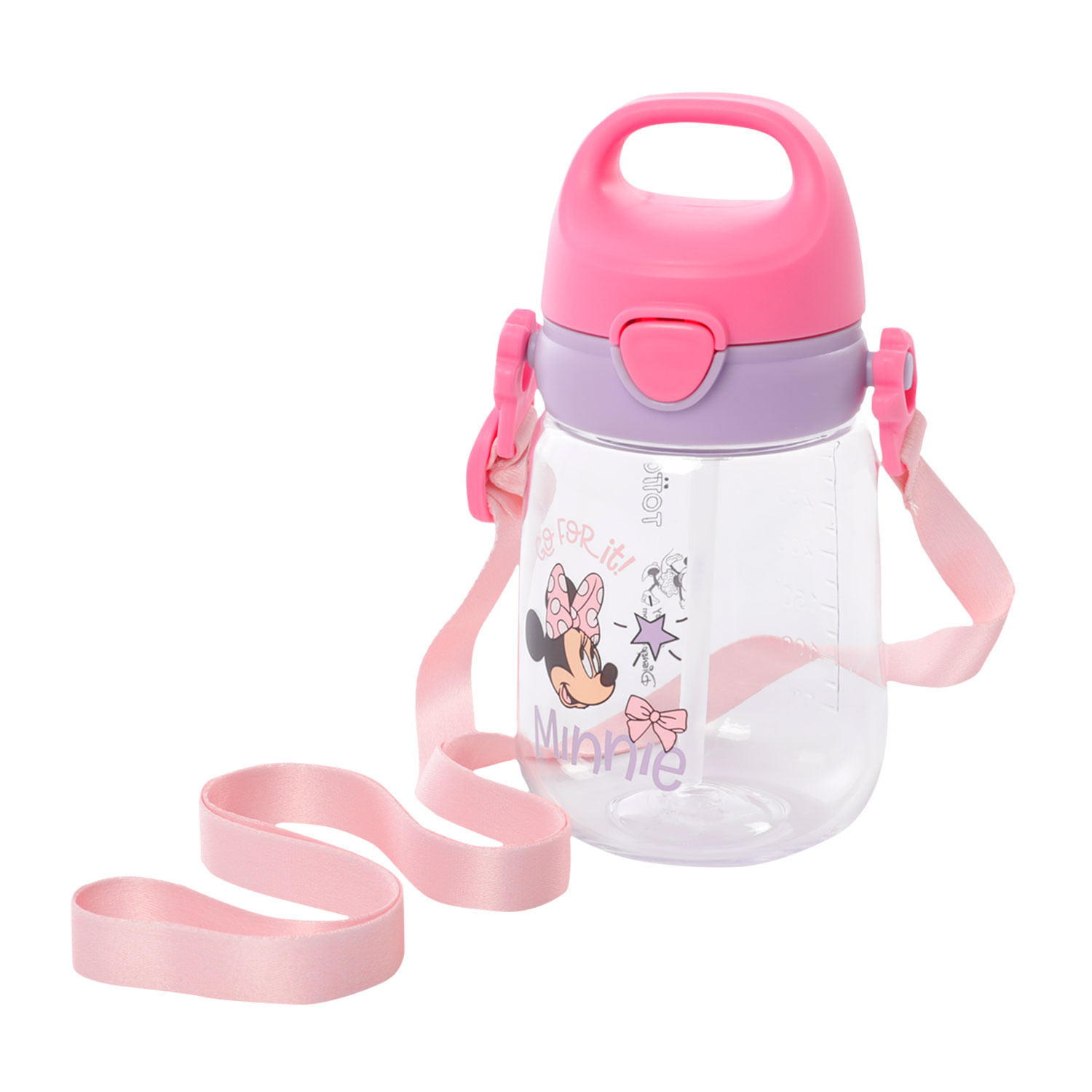 Botilito Plástico Minnie 350 ML Gris