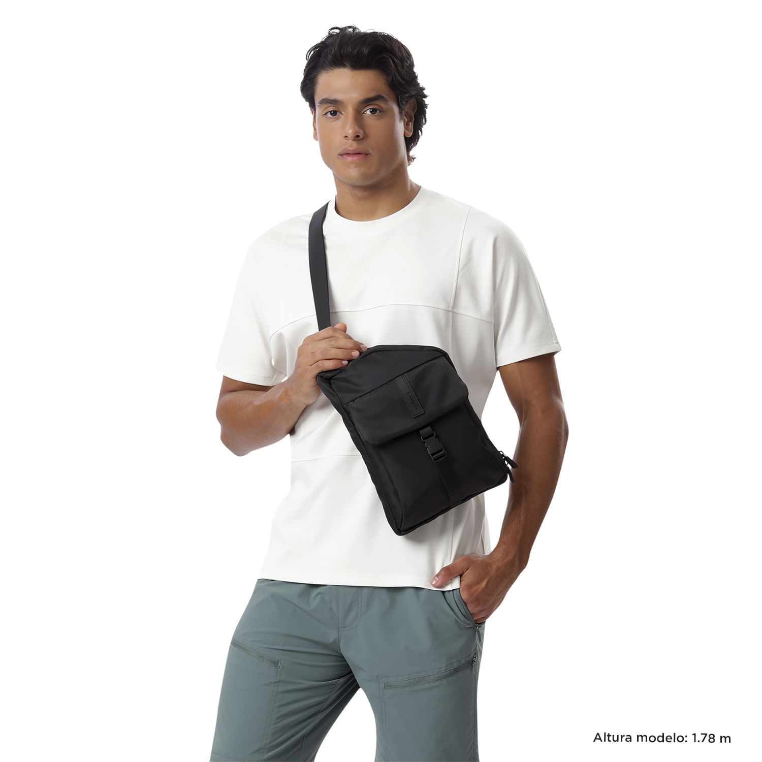 Bolsos Totto para Hombre Ttb negro Mediano Tablet 10"