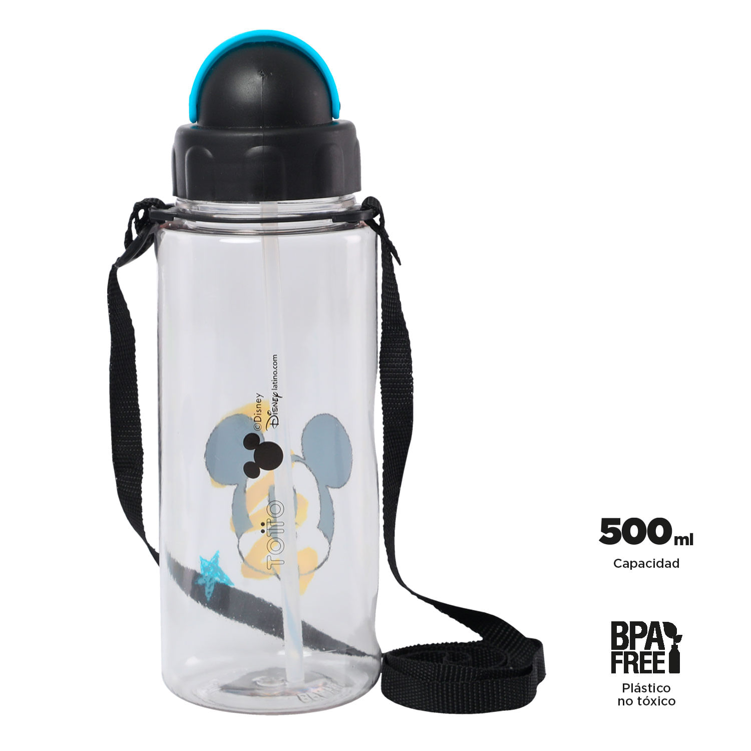 Botilito Mickey 600 ML. Gris