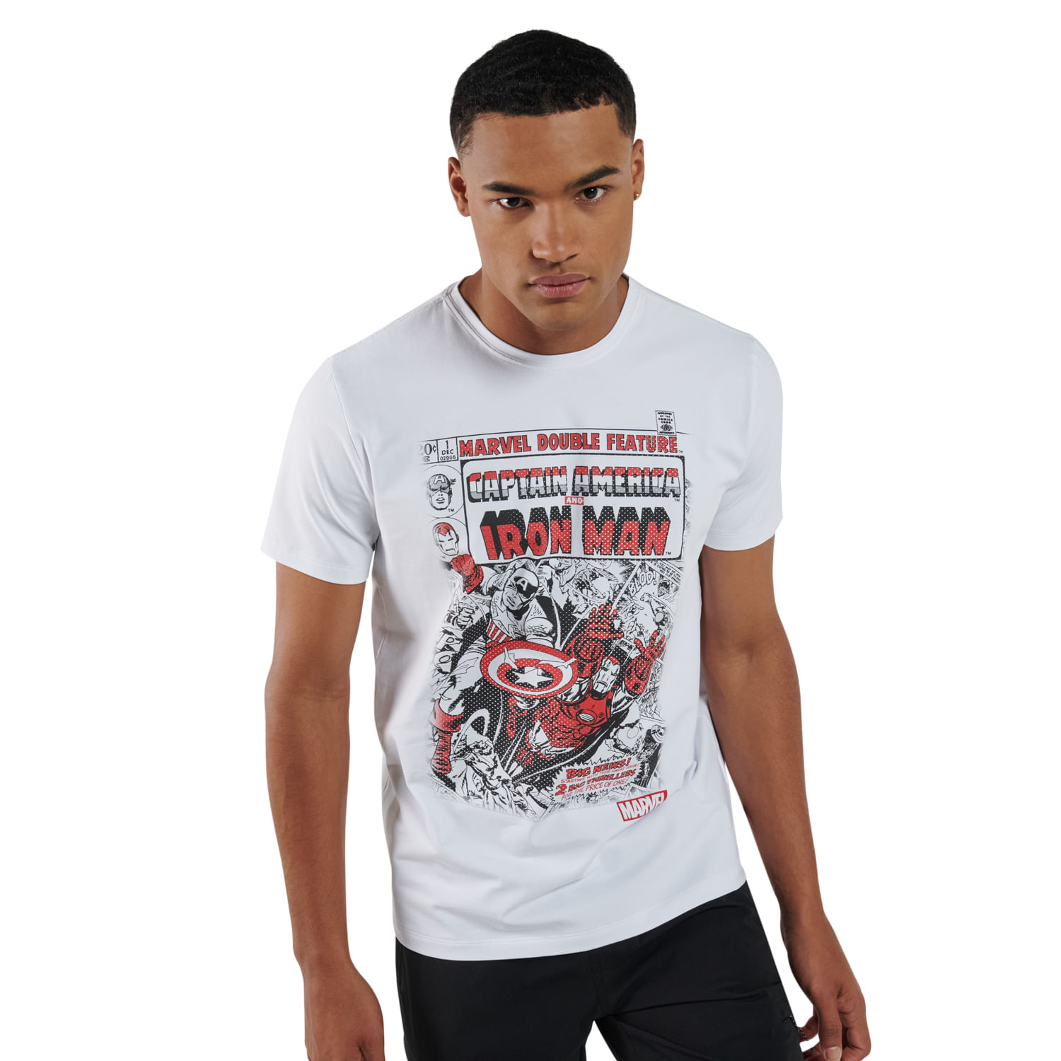 Camiseta para Hombre Iron Cap Blanca