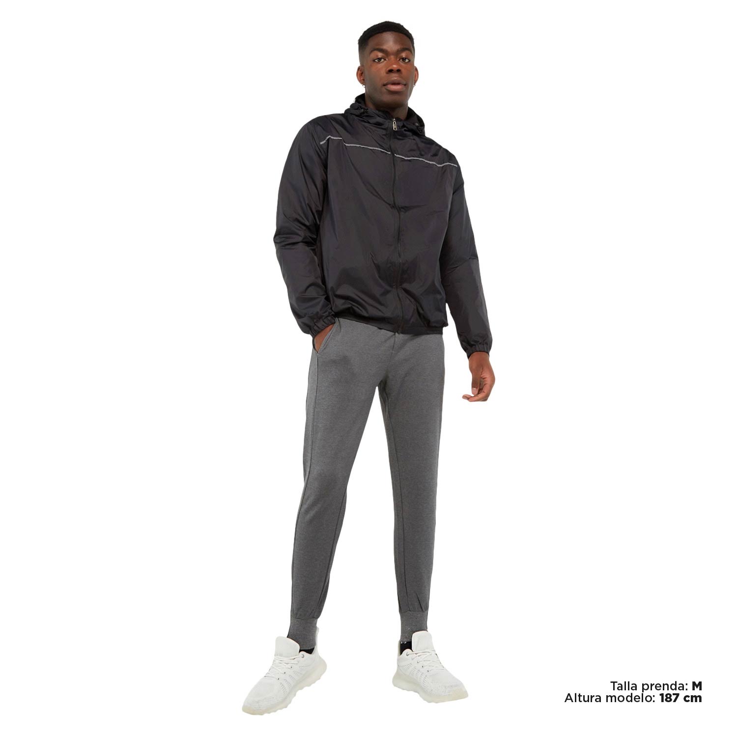 Chaqueta Ligera Hombre Mosculer Negra
