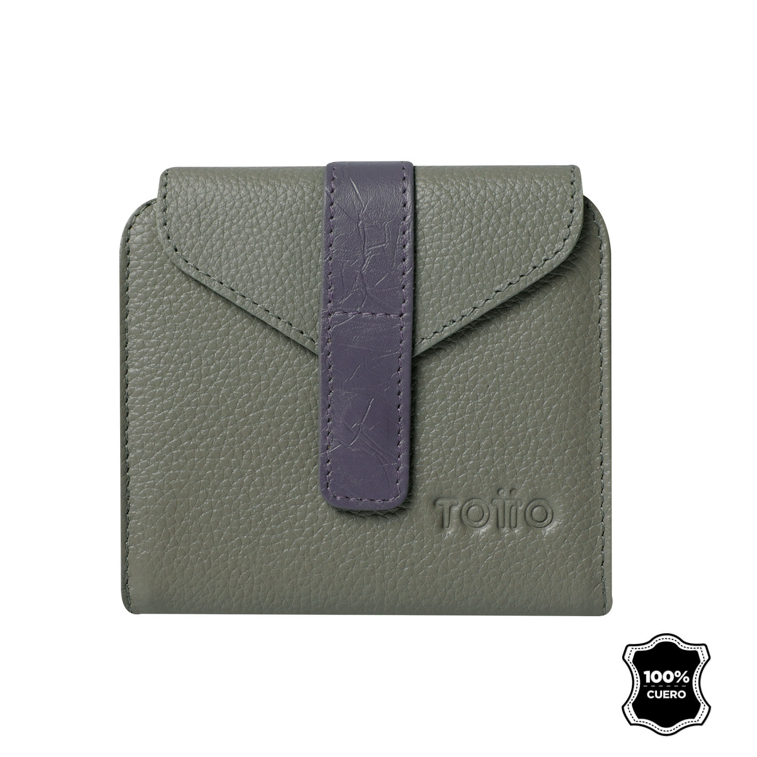 Billetera Almandina Con RFID Blocker Terreo Mujer