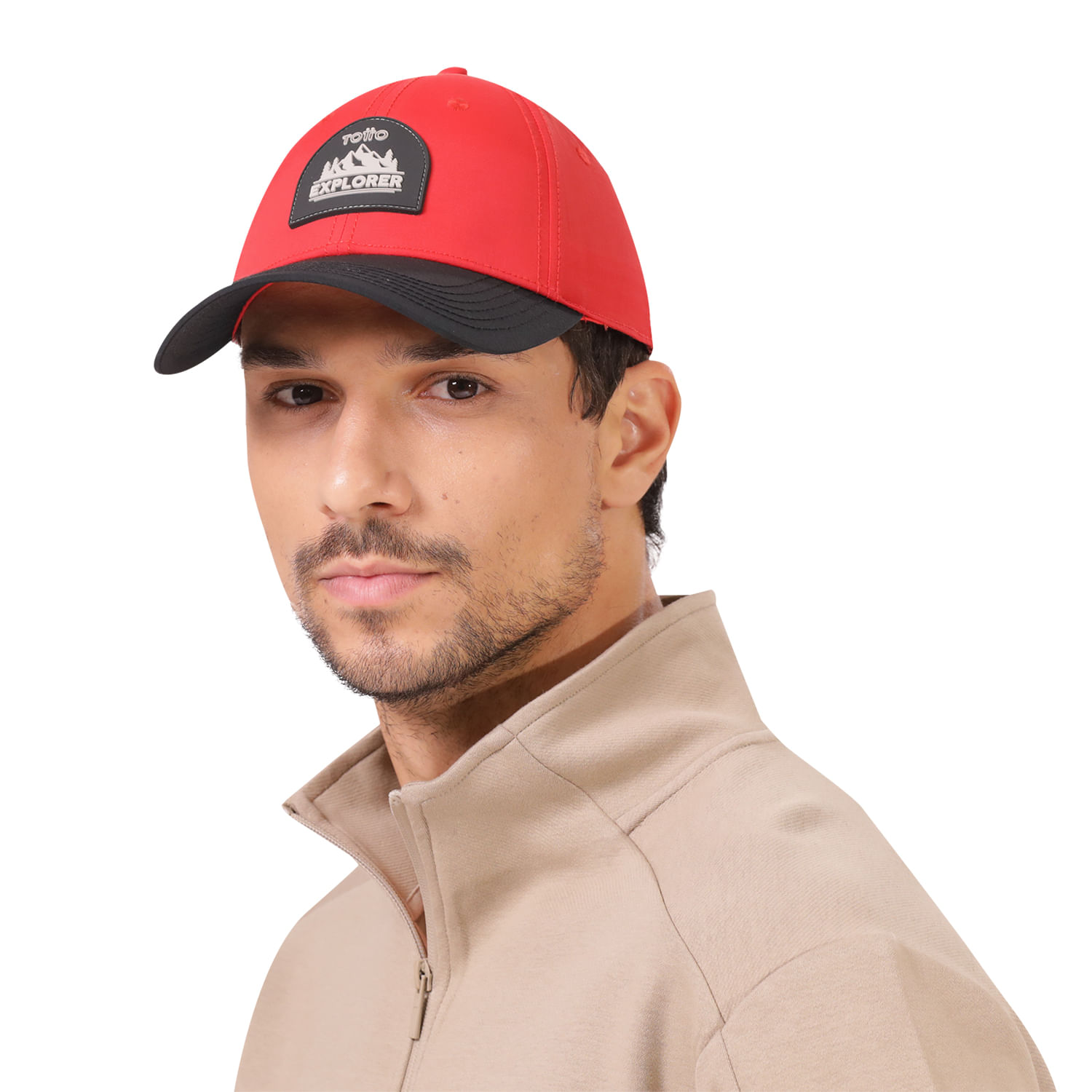 Gorra Beisbolera para Hombre Romer Roja/Negra