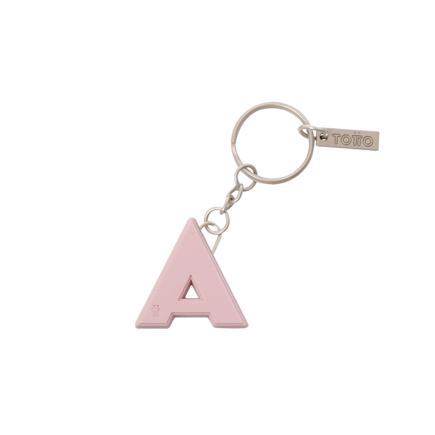 Llavero de Goma Abc color Rosado