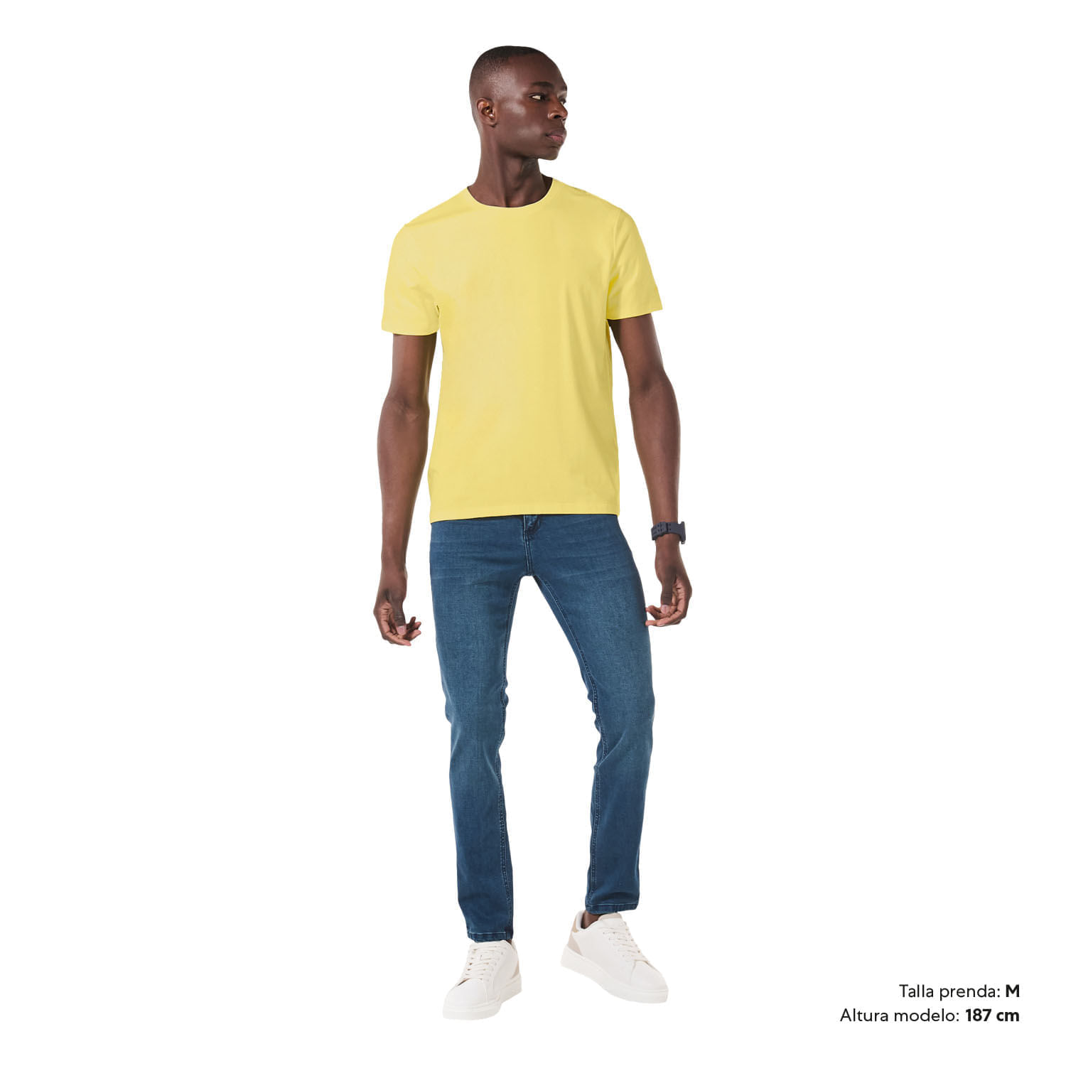 Camiseta Cuello Redondo para Hombre Manne Amarilla Xxl