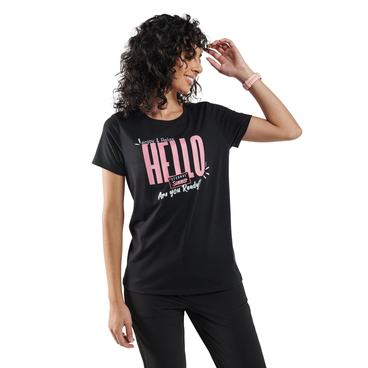 Camiseta para Mujer Thinky Negra