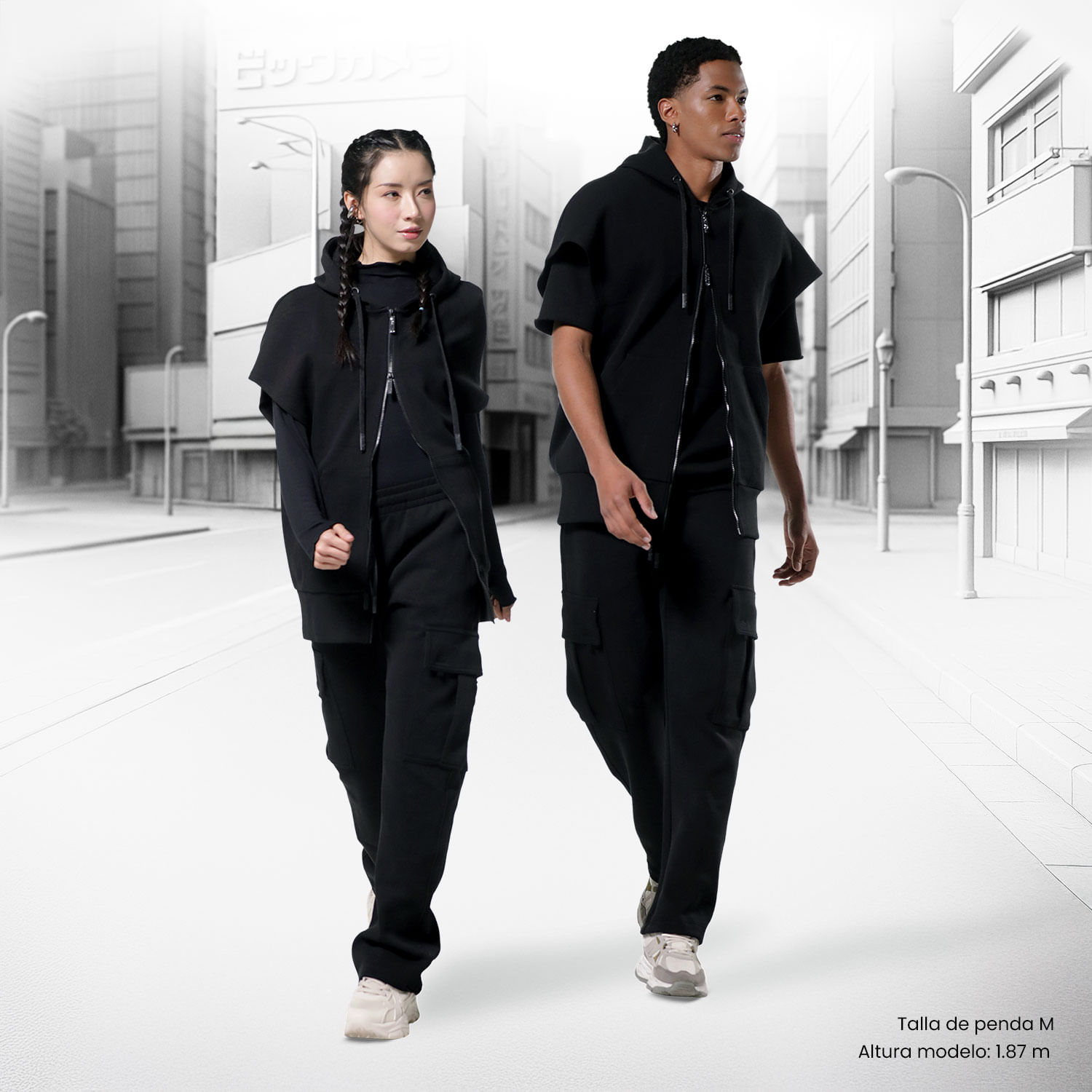 Pantalón de Moda para Hombre Explore Negro Xl