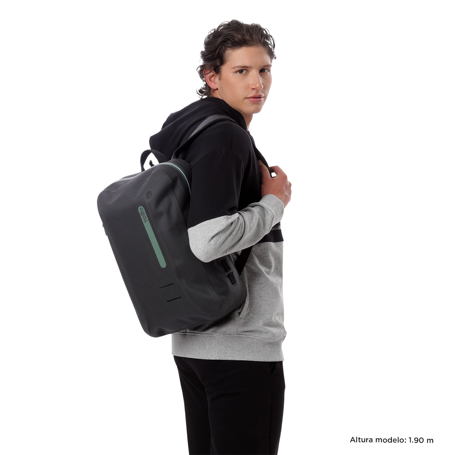 Morral Impermeable Gamer Seal Negro Hombre