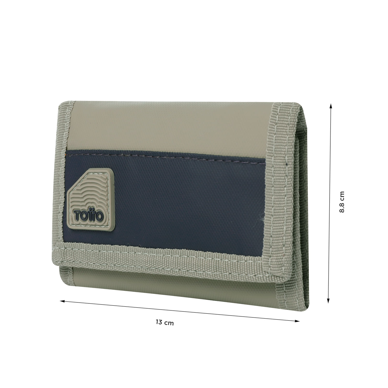 Billetera Contrast Mee Terreo/Azul Mediana Hombre