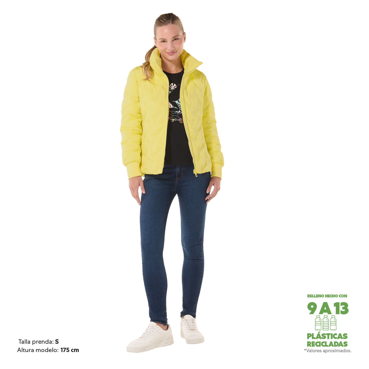 Chaqueta para Mujer Acolchada Bab Xl Amarilla