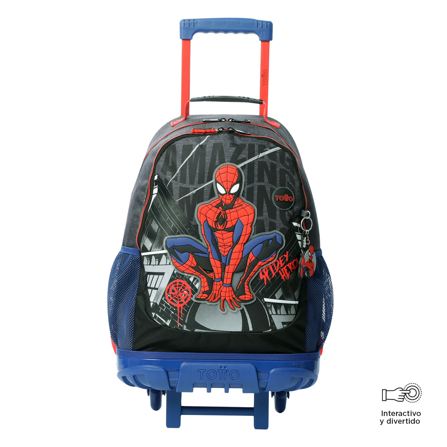 Morral para Niño Spiderman Amazing Grande Azul