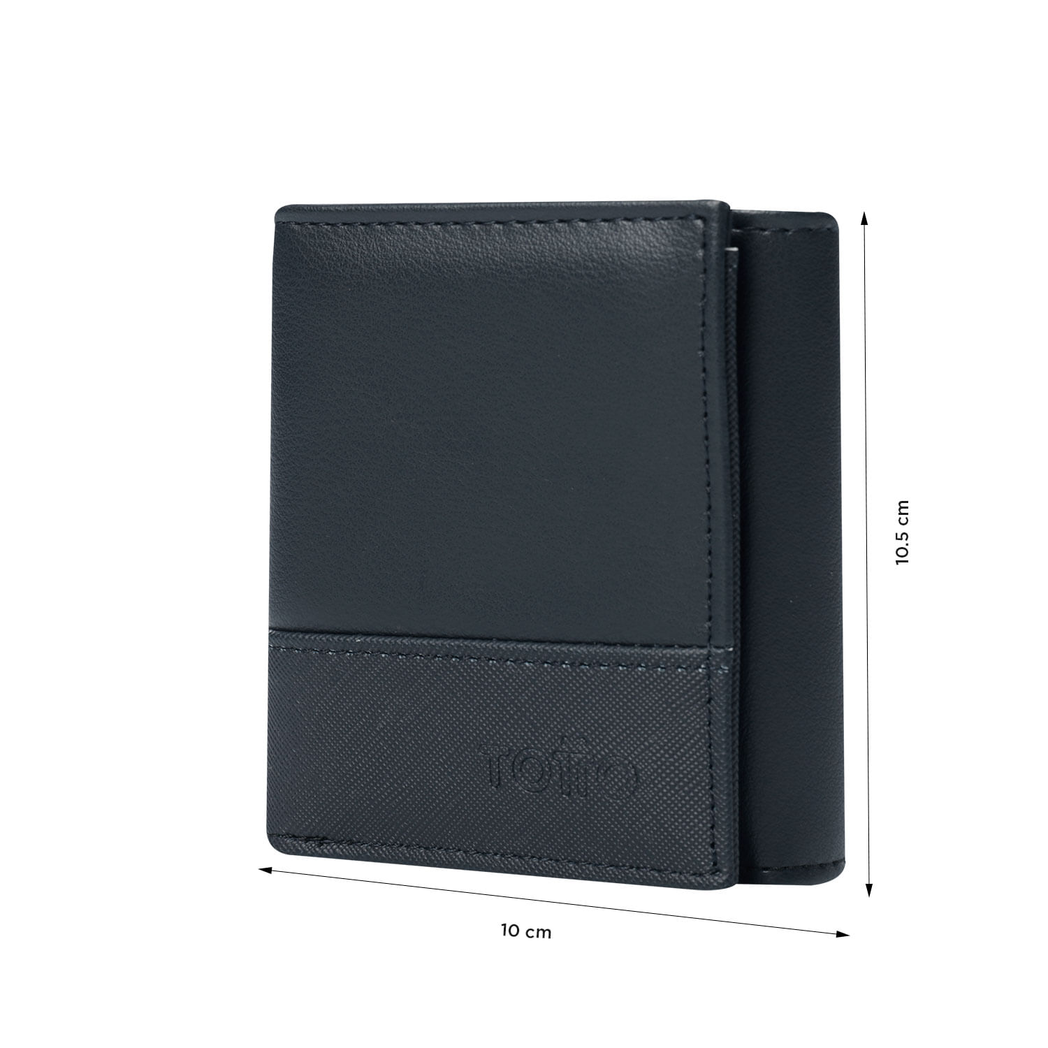 Billetera para Hombre Saffiano Totto Azul con RFID Blocker