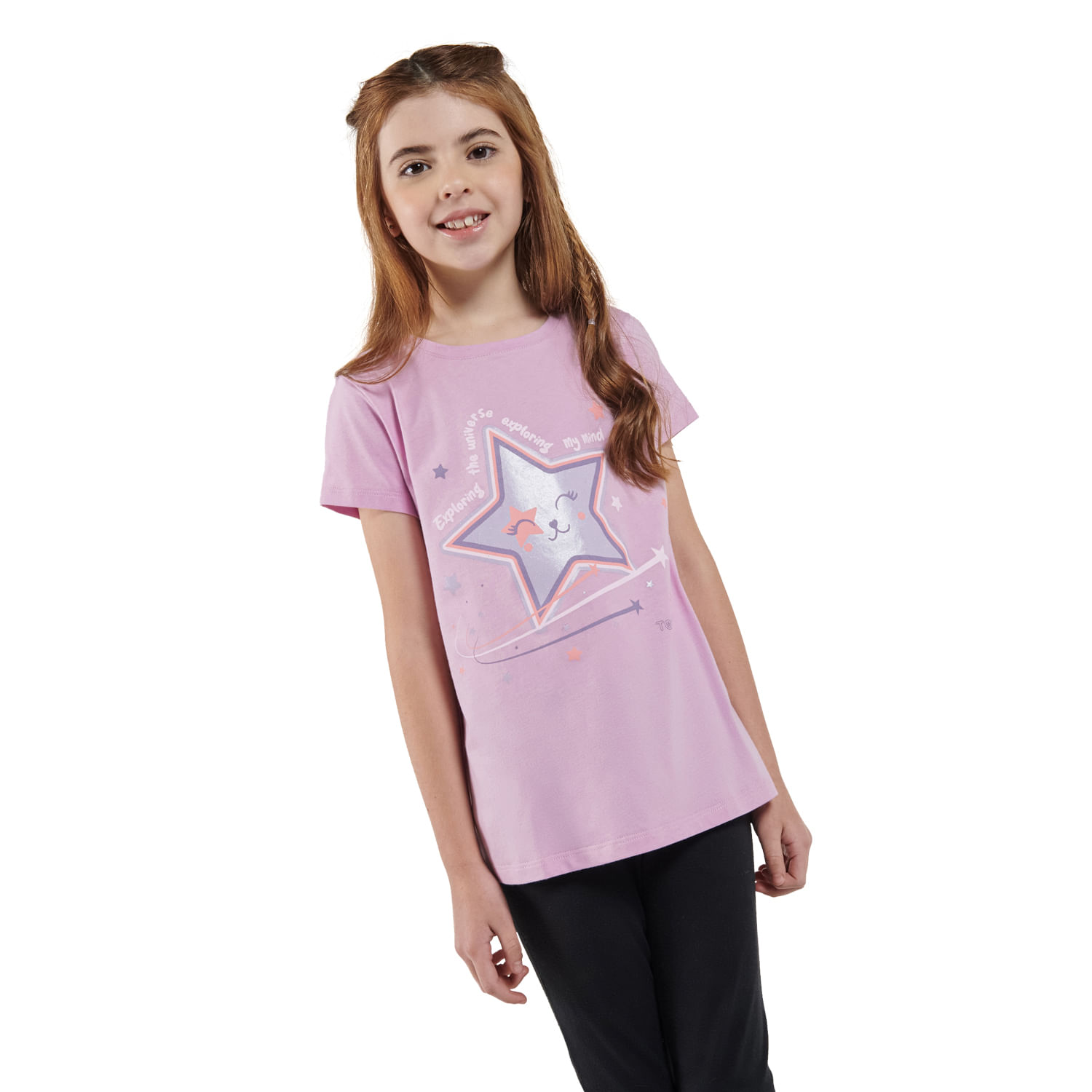 Camiseta para Niña Proyect 4 Rosado