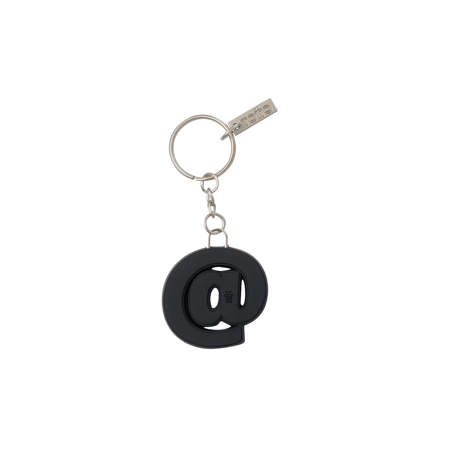 Llavero de Goma Abc color Negro