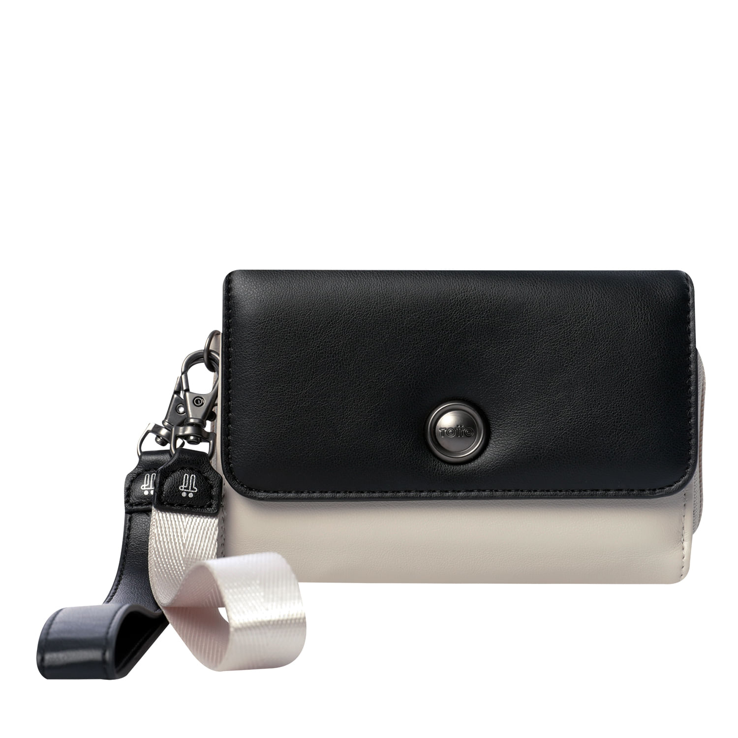 Billetera Style Can Con RFID Blocker Negra/Gris Mujer