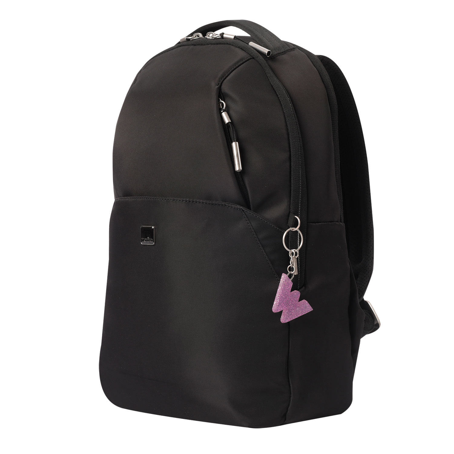 Llavero de Goma Abc color Morado