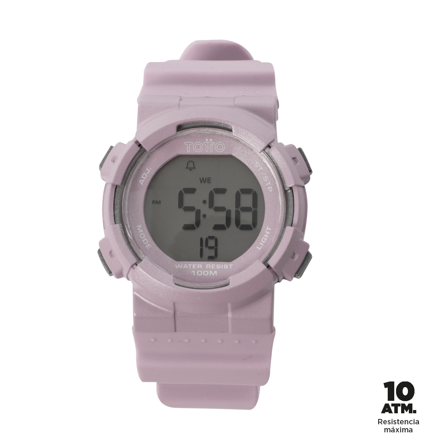 Reloj Digital Pixel color Rosado Mujer