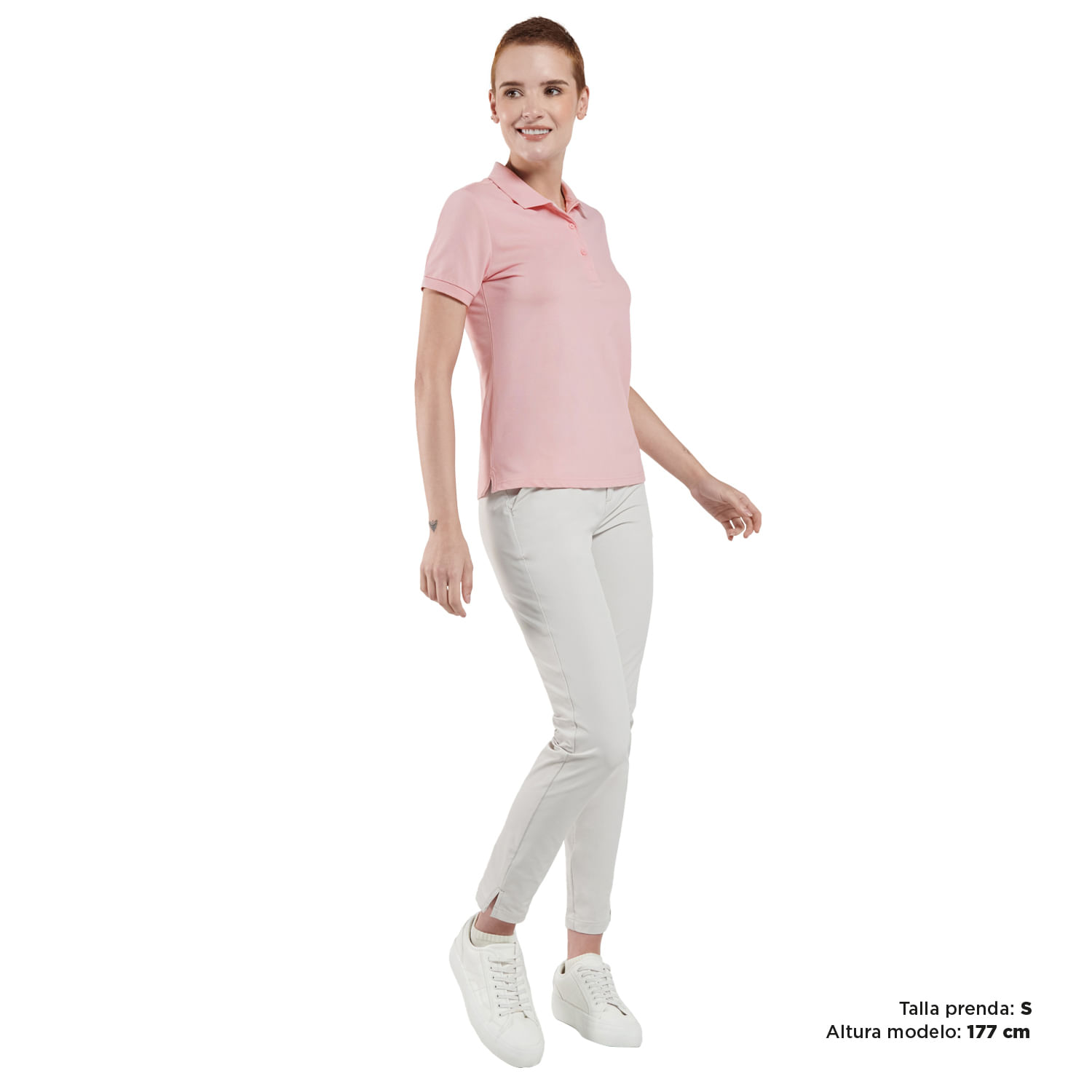 Camiseta Polo Rosada Mujer Masara