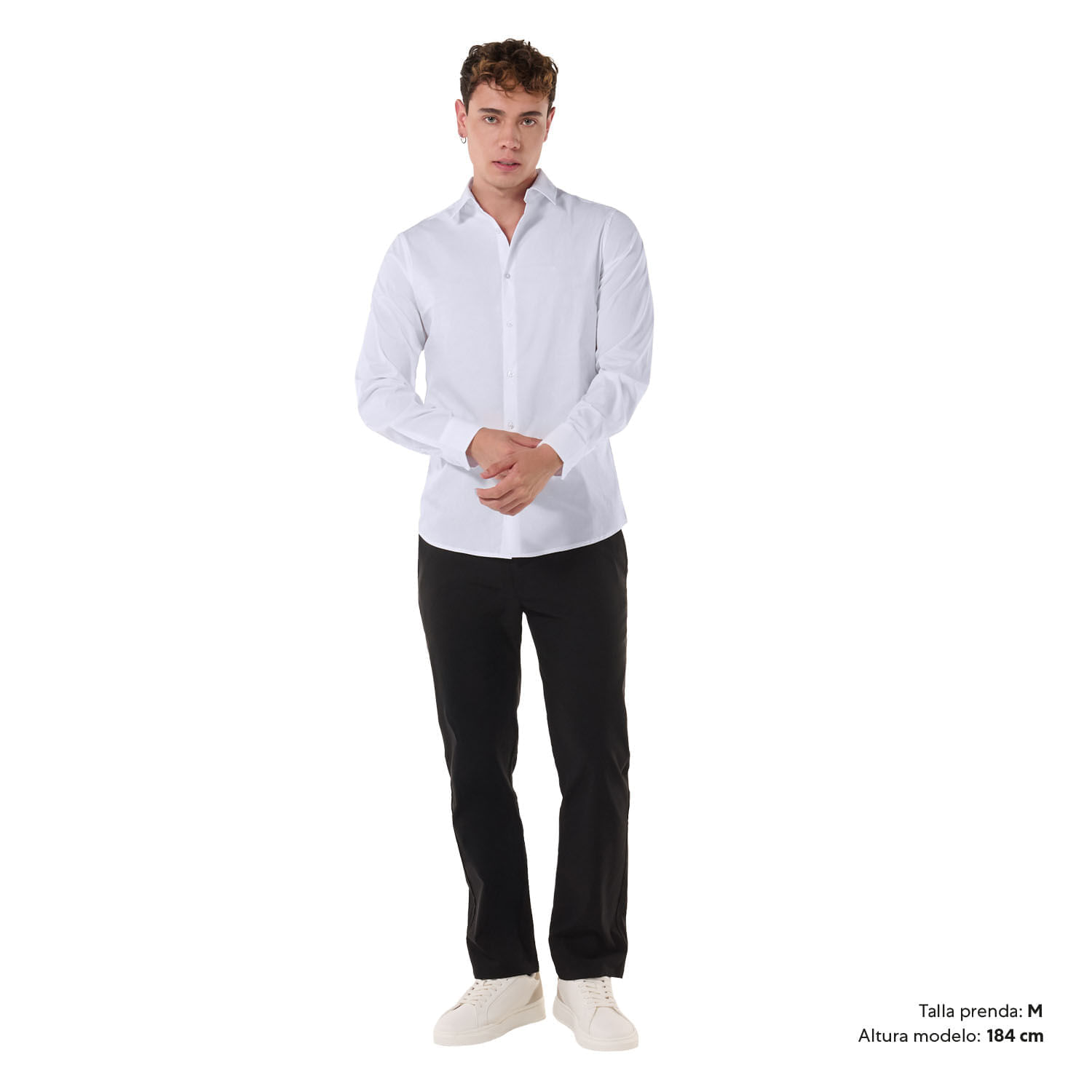 Camisa para Hombre Manga Larga Bengallina Xxl Blanca