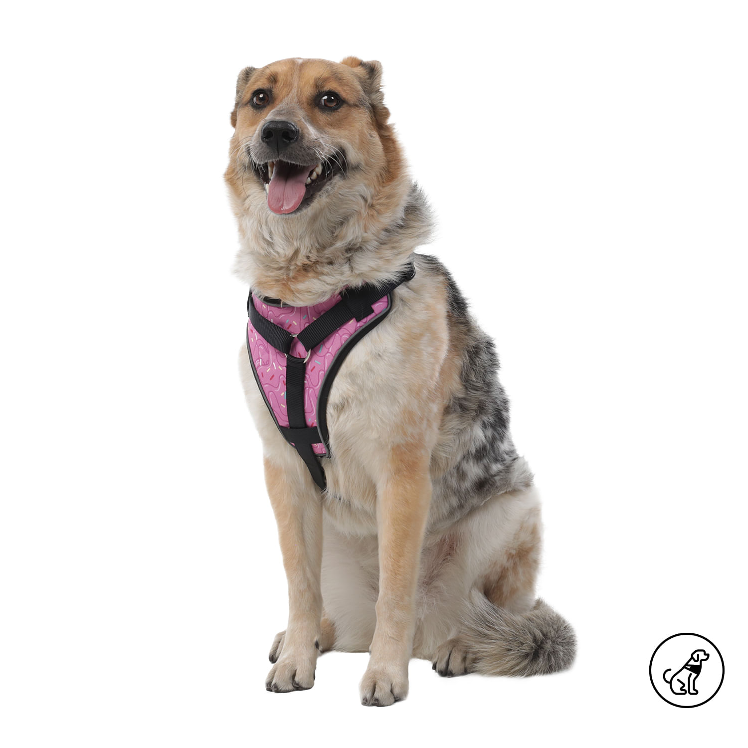 Arnés pechera para perro Taco Xl Rosado