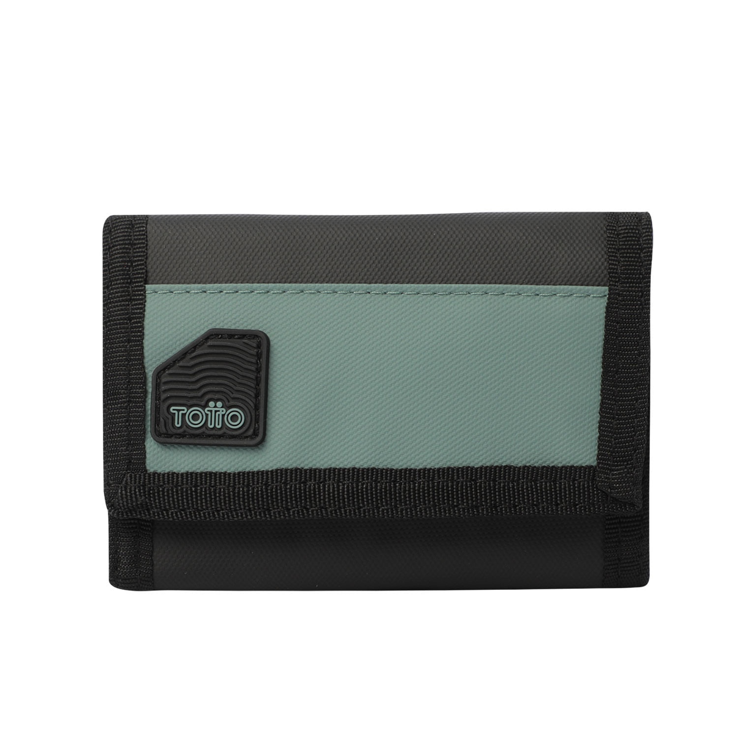 Billetera Contrast Chain con RFID Blocker Negra/Verde Hombre