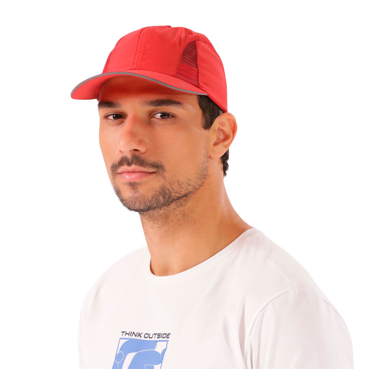 Gorra Beisbolera para Hombre Ciclyng Roja