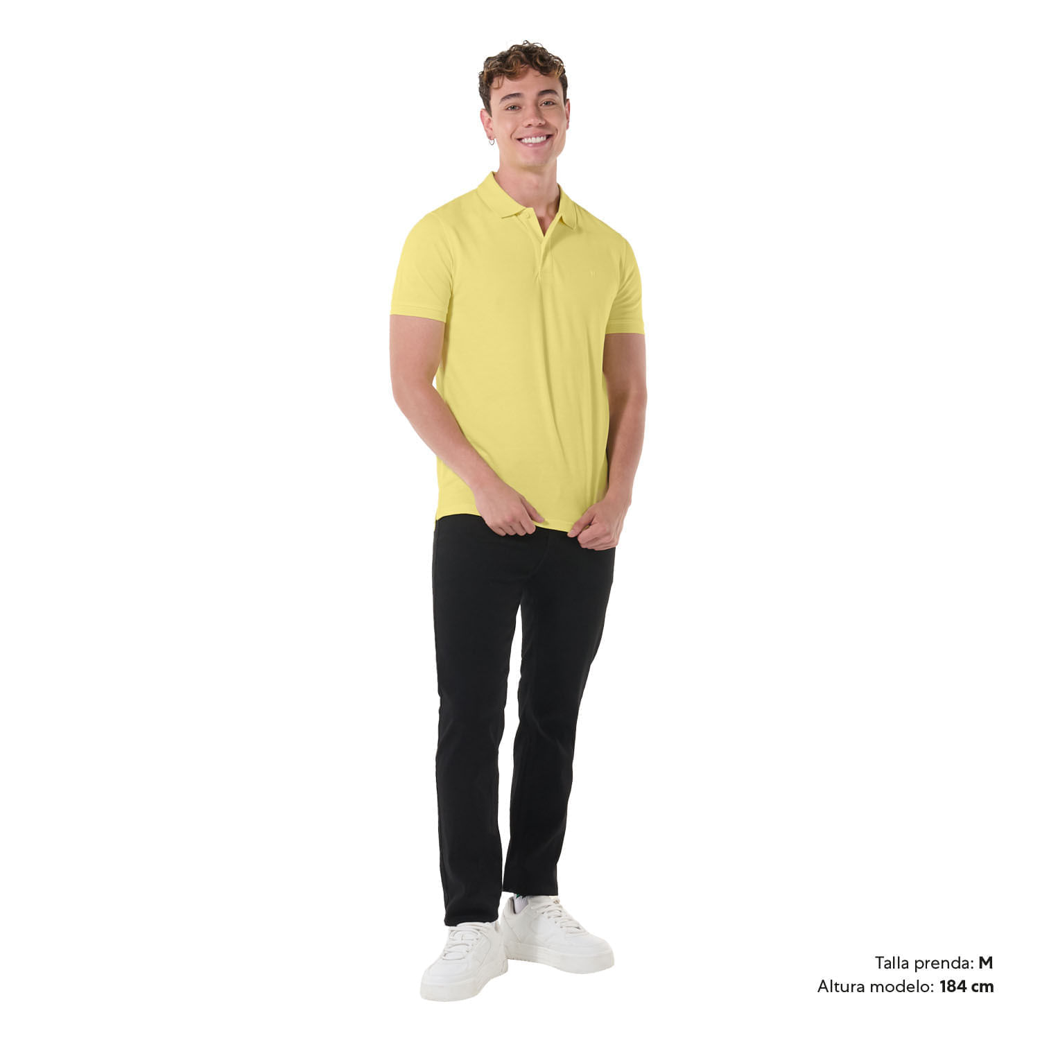 Camisa Tipo Polo Spencer Xxl Hombre Amarilla