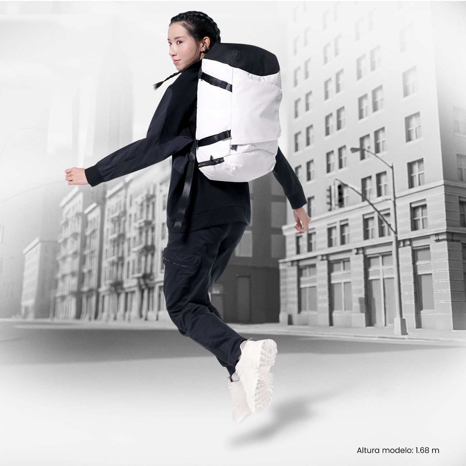 Morral Viajero Grande Commute Blanco