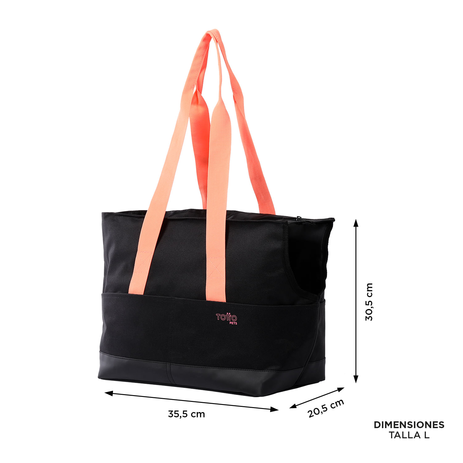 Bolso para llevar mascota Kira Negro