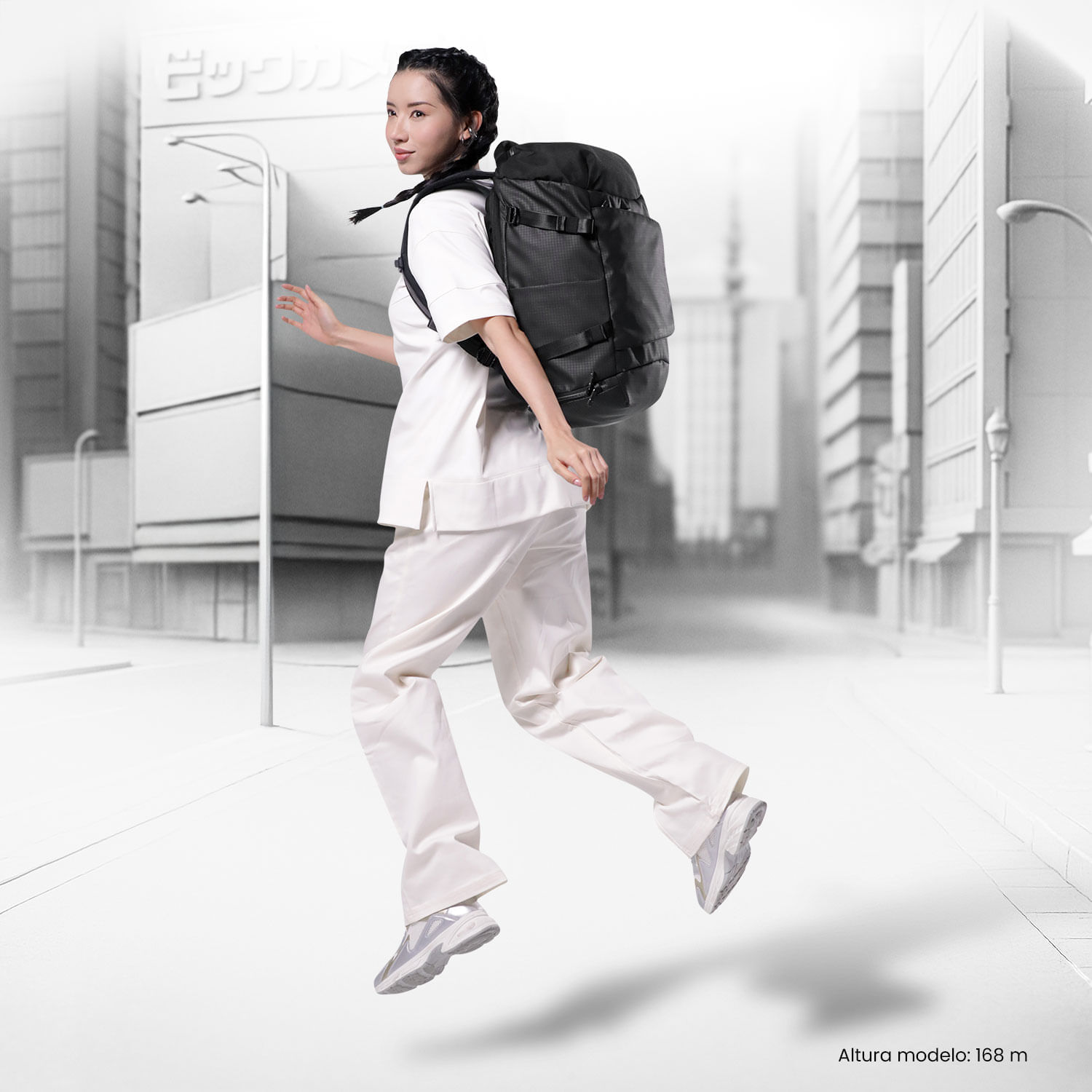 Morral Viajero Grande Commute Negro