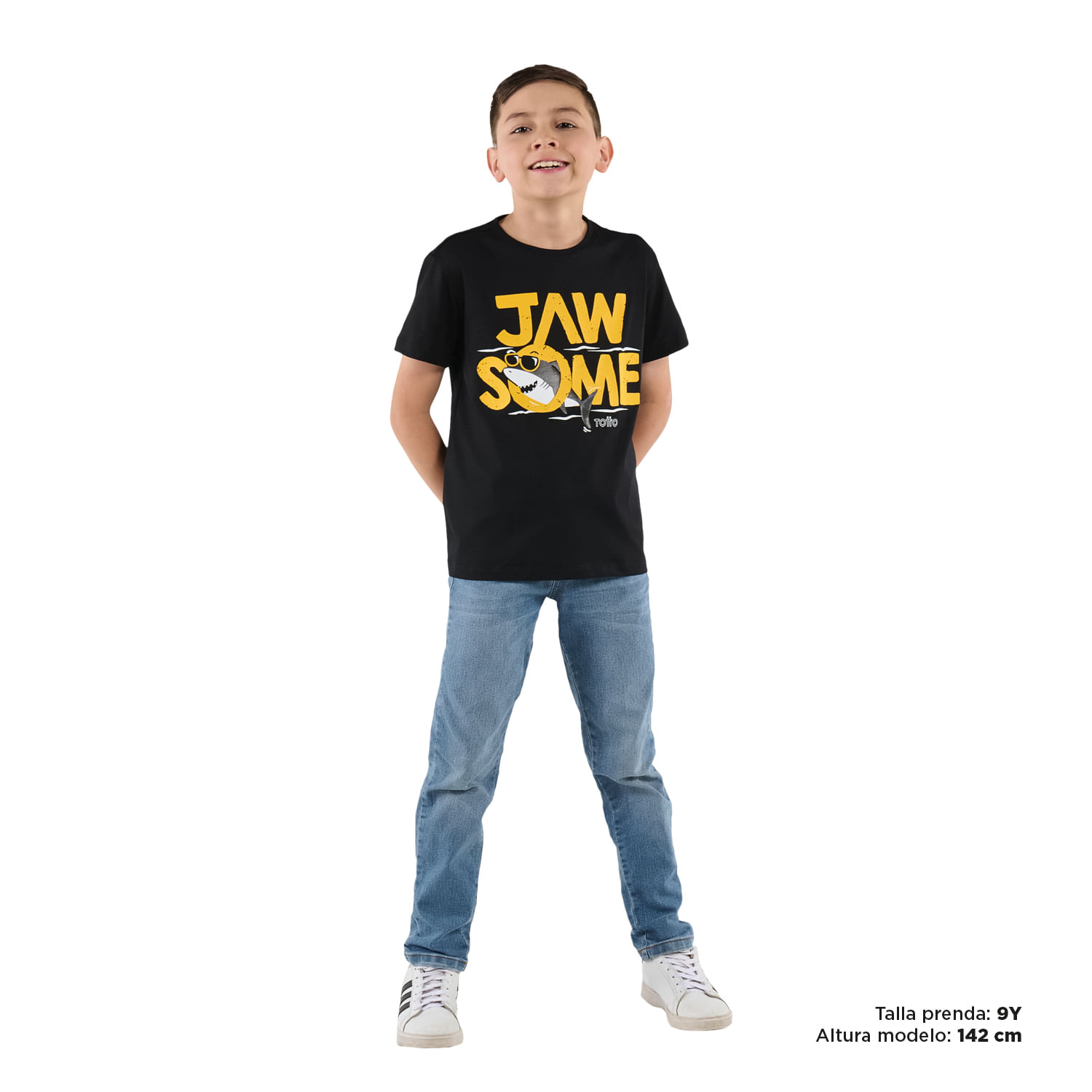 Camiseta para Niño Task color Negra