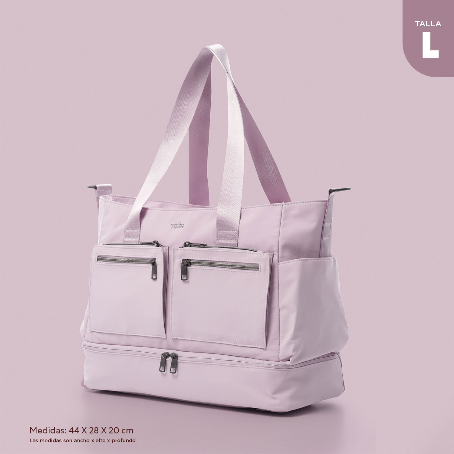 Maxi Tote Bag Mujer Rosado