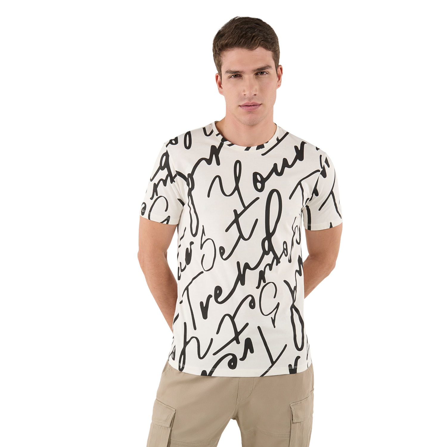 Camiseta para Hombre Printo Negra