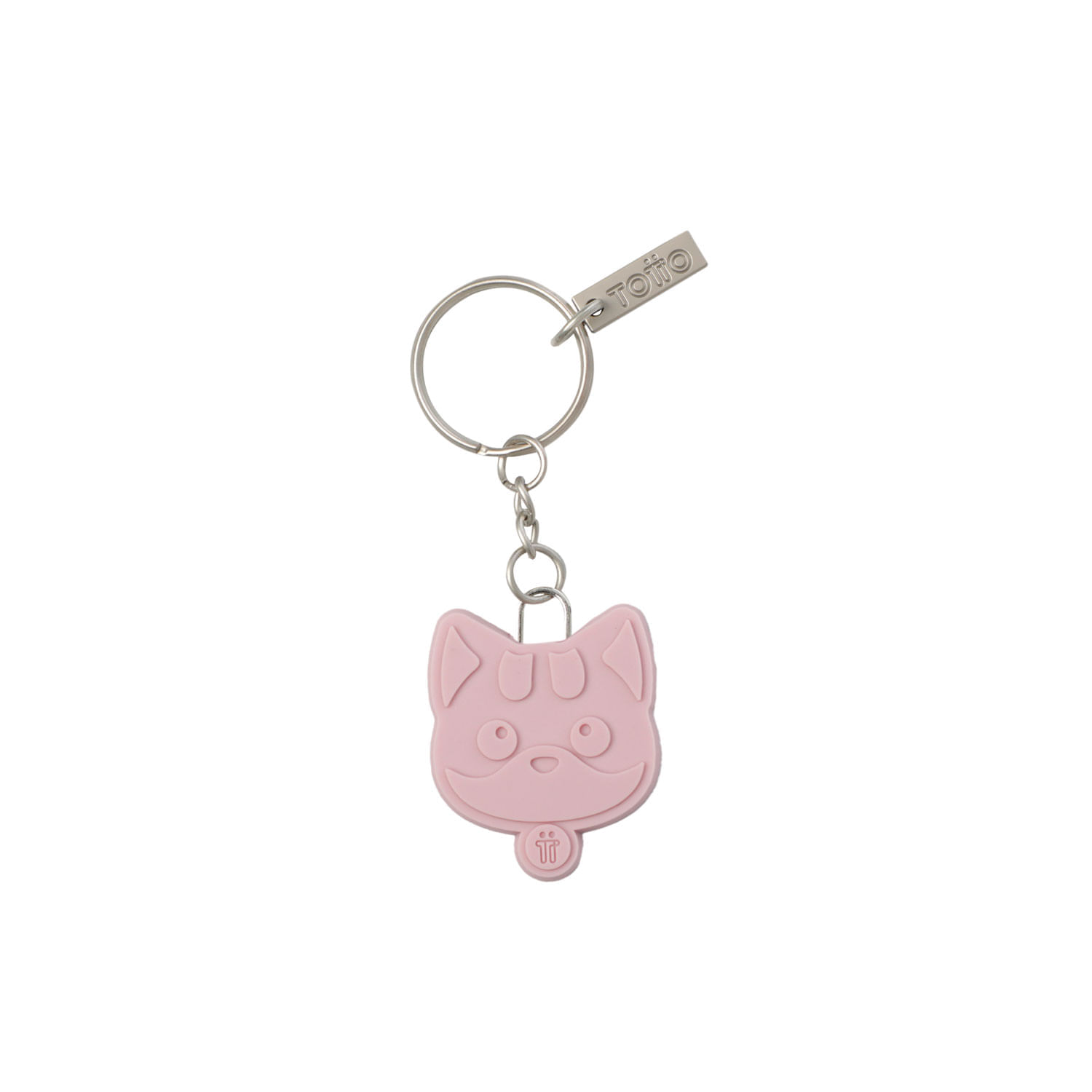 Llavero de Goma Abc color Rosado