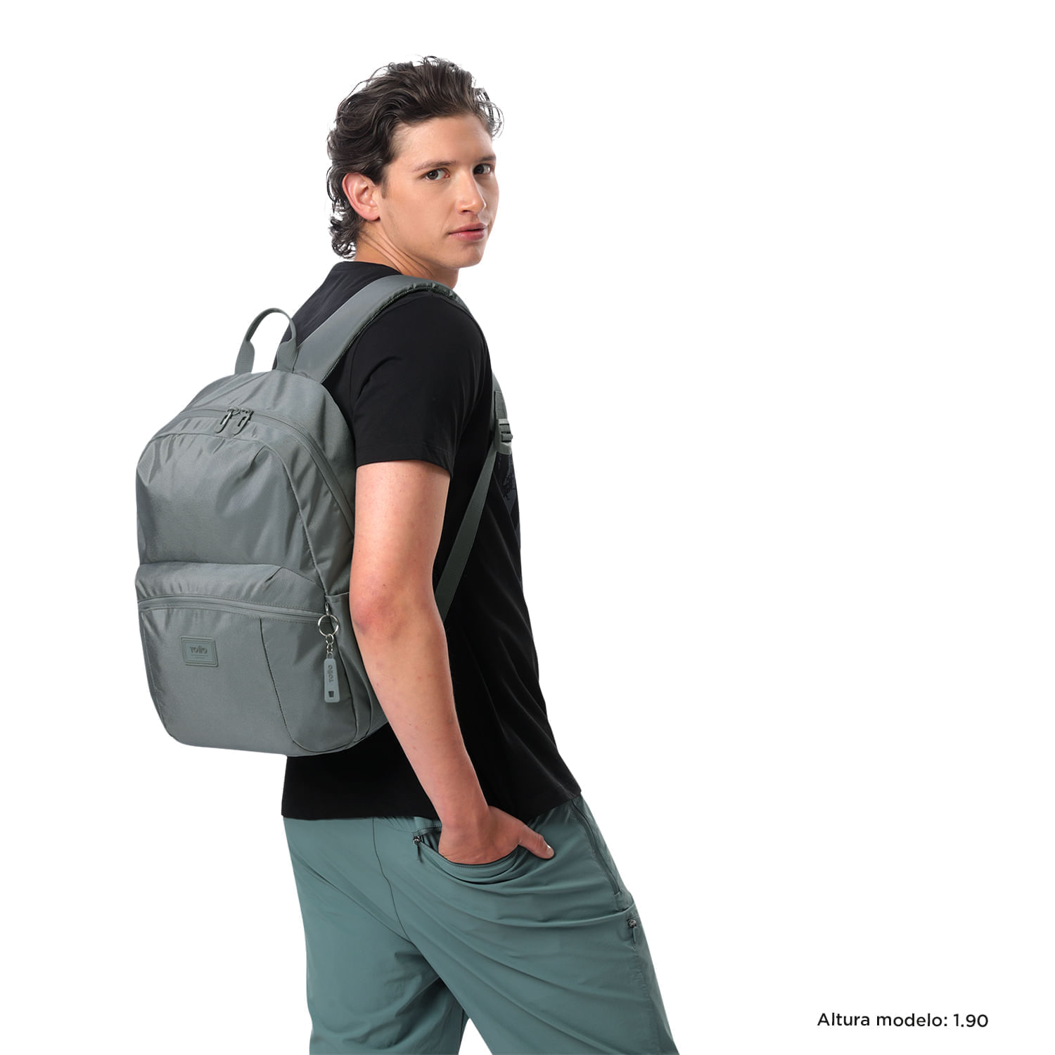 Morral Porta PC 14" Trik Gris Unisex