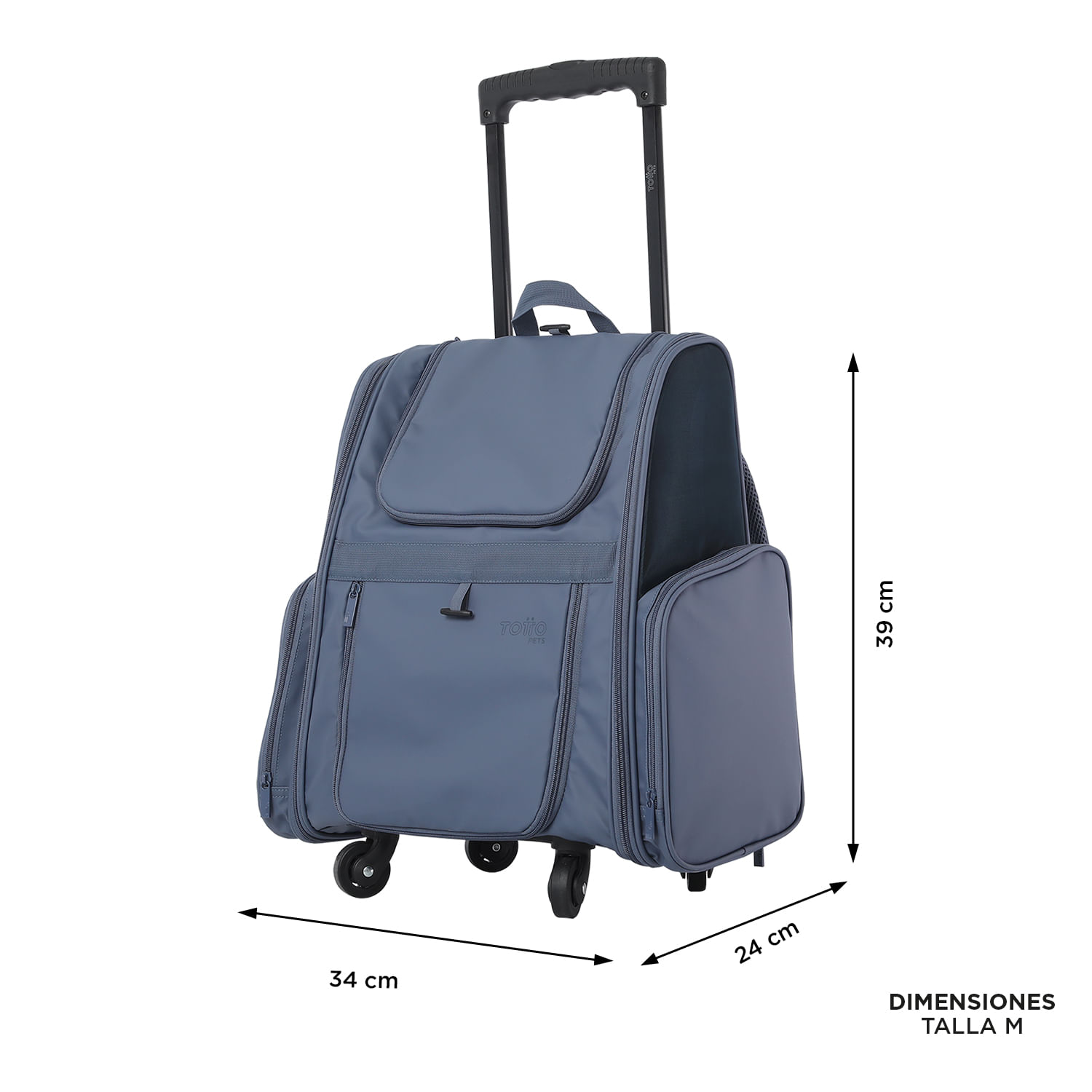 Cargador para mascota con ruedas Maxxie Gris