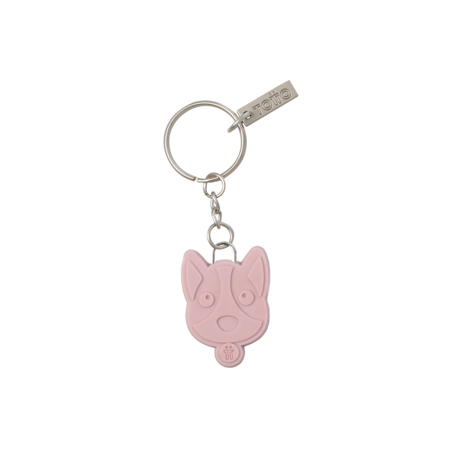 Llavero de Goma Abc color Rosado