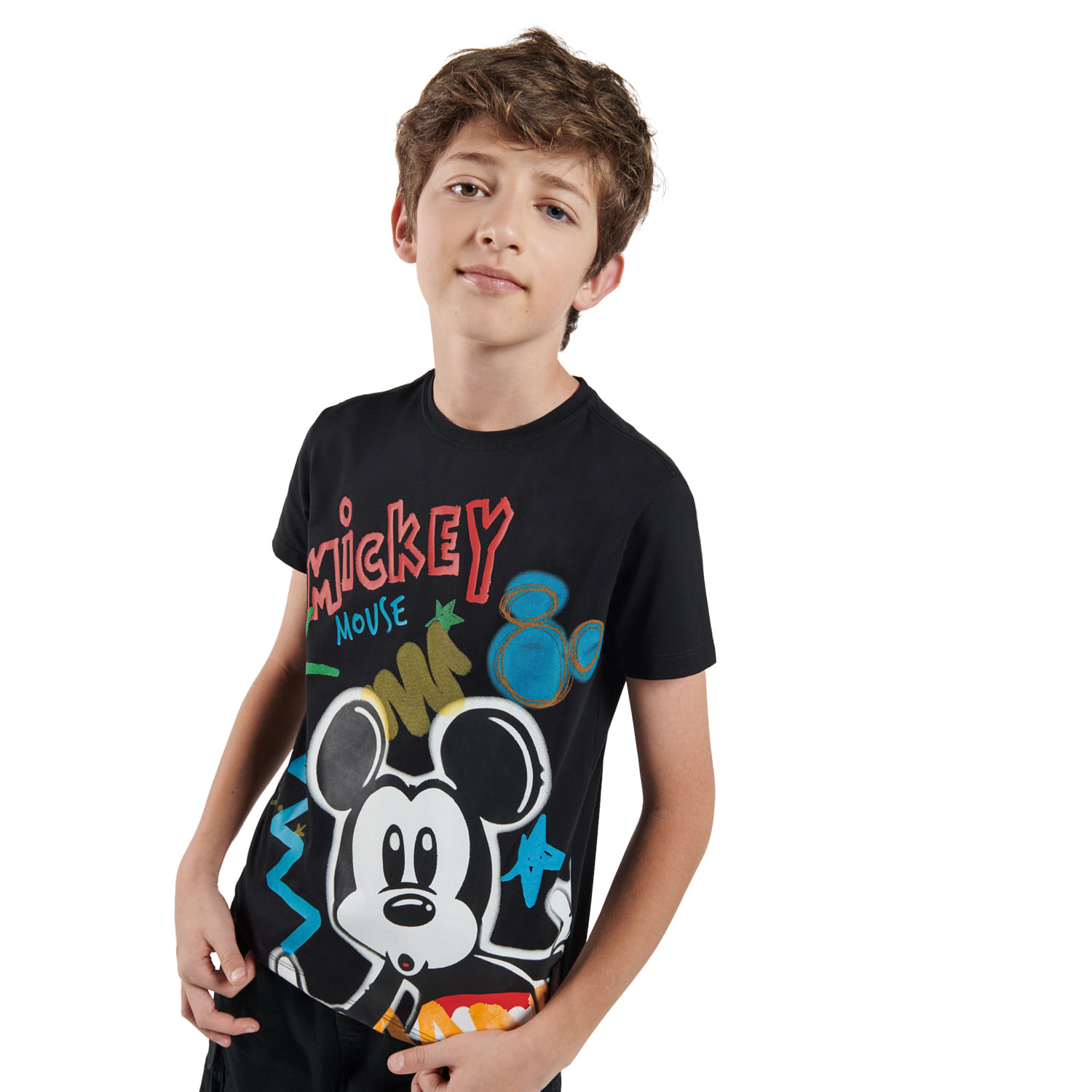 Camiseta para Niño Mickey Negra