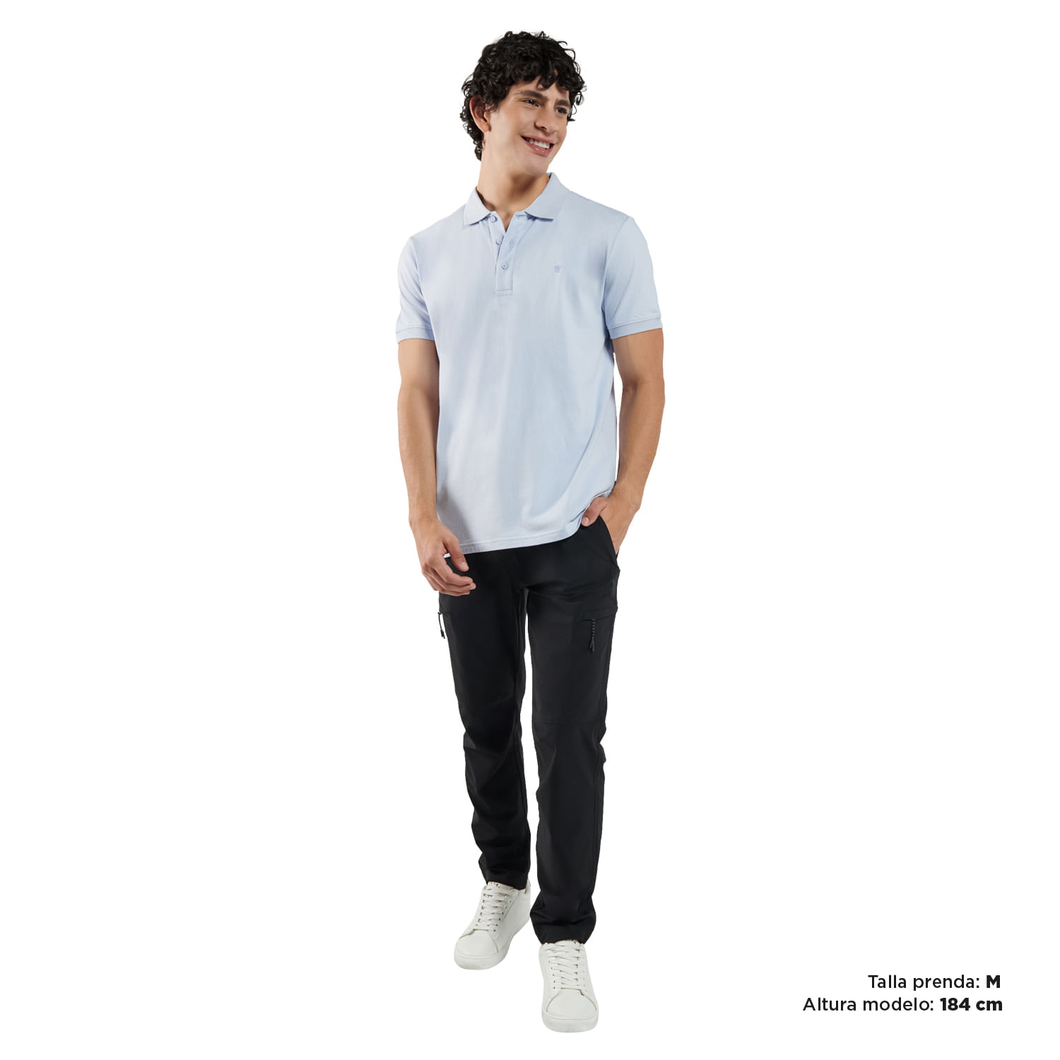 Camiseta Polo Azul Hombre Youngpolo