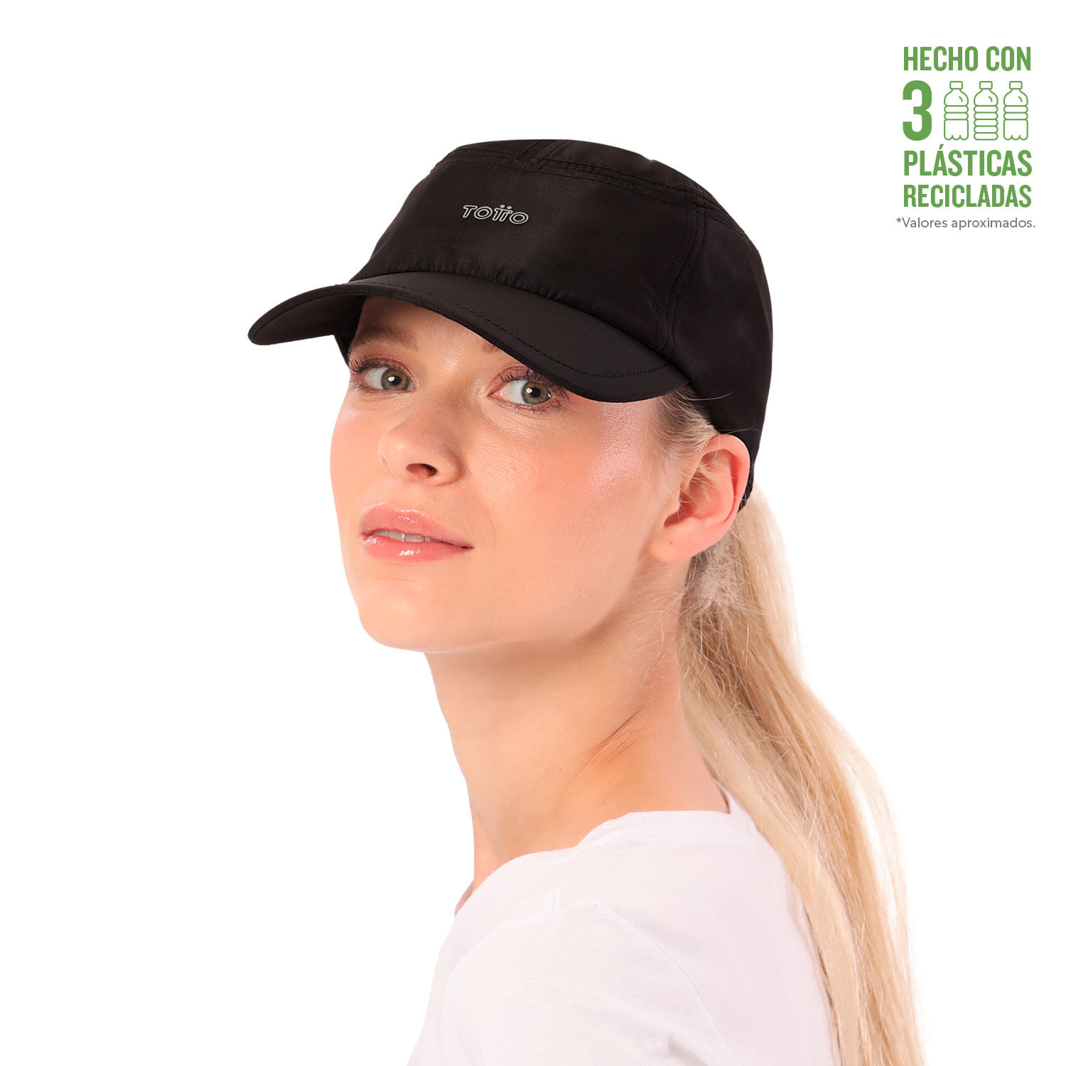 Gorra para Mujer Beisbolera Bonny Negra